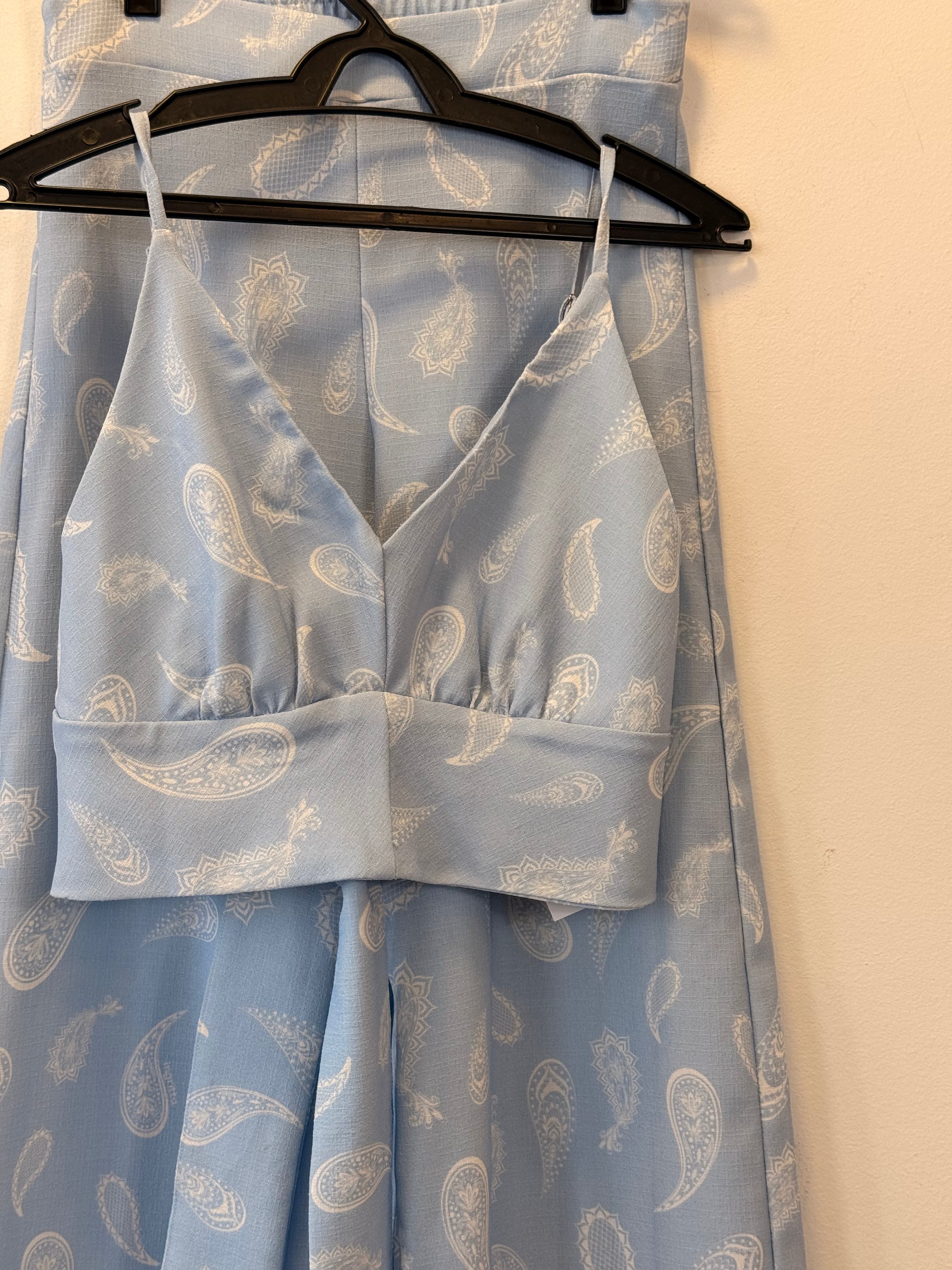 Conjunto Azul Estampa Paisley