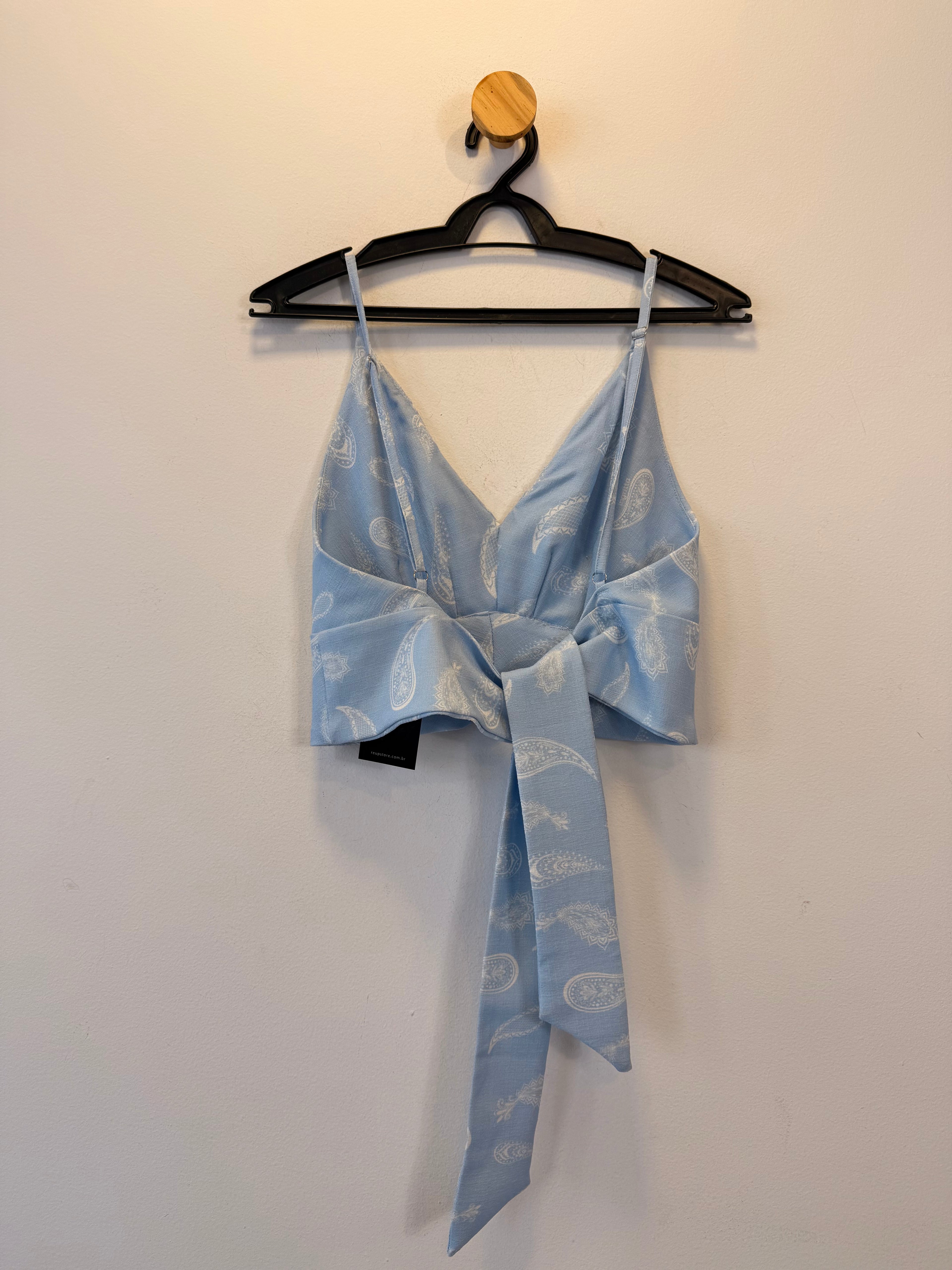 Conjunto Azul Estampa Paisley