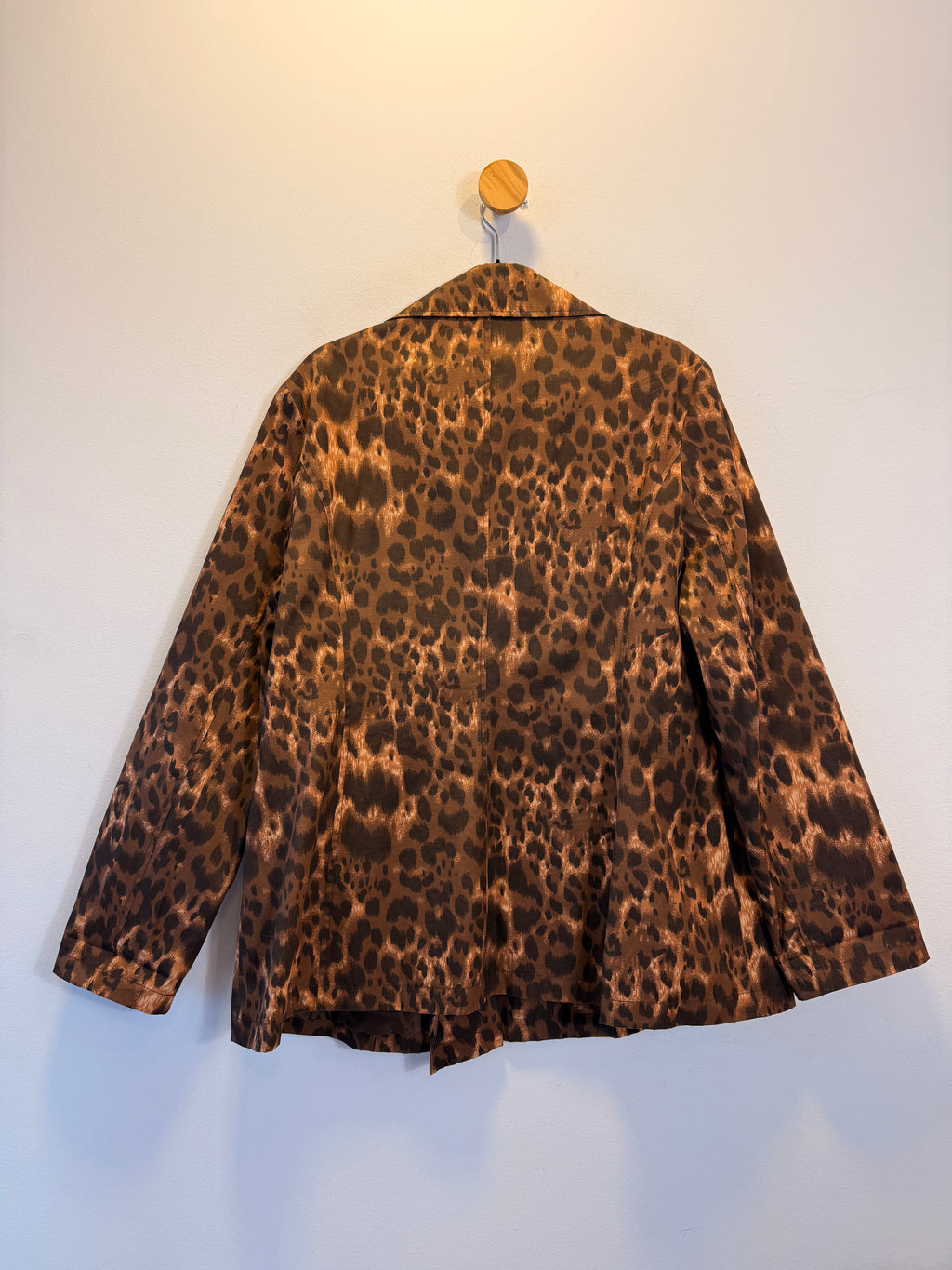 Casaco Animal Print Pelle