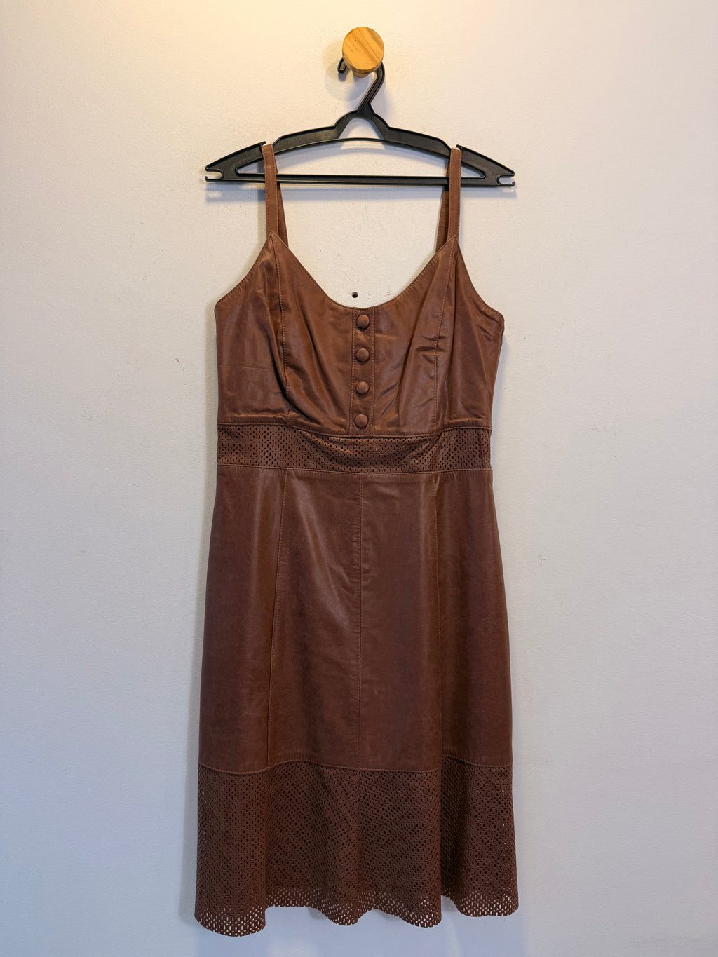 Vestido de Couro Constanzia