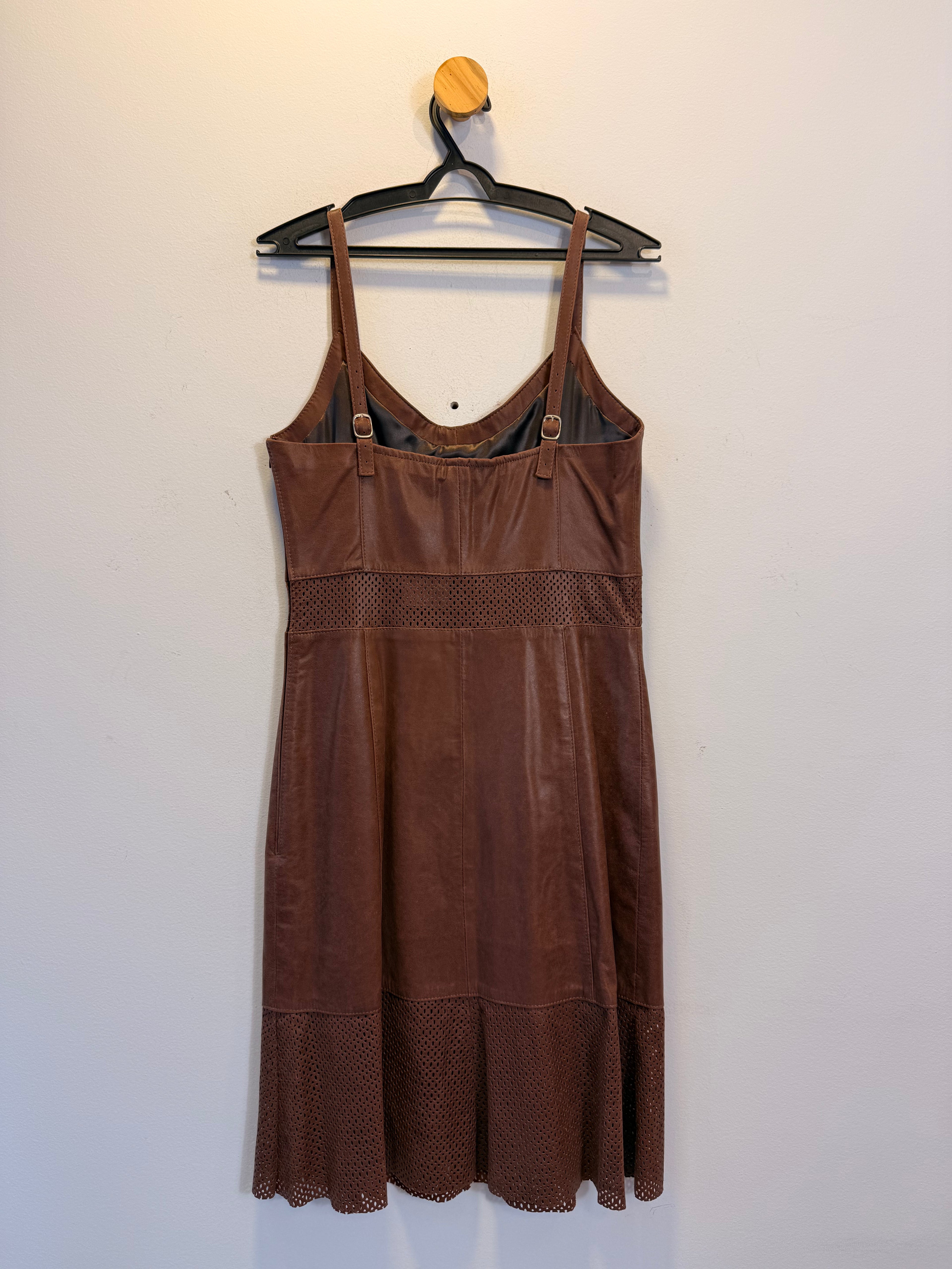 Vestido de Couro Constanzia