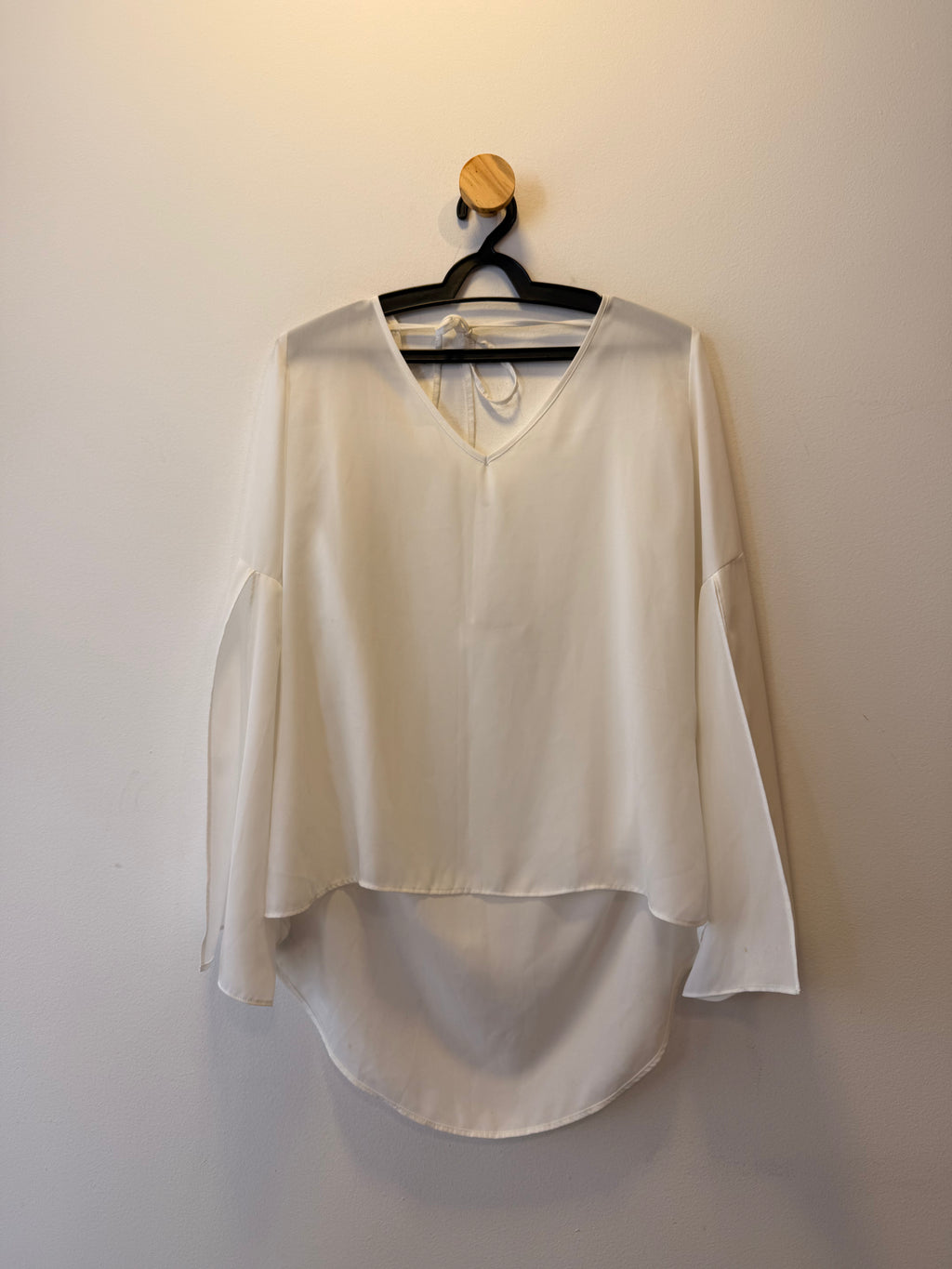 Blusa Manga Longa Branca Folic