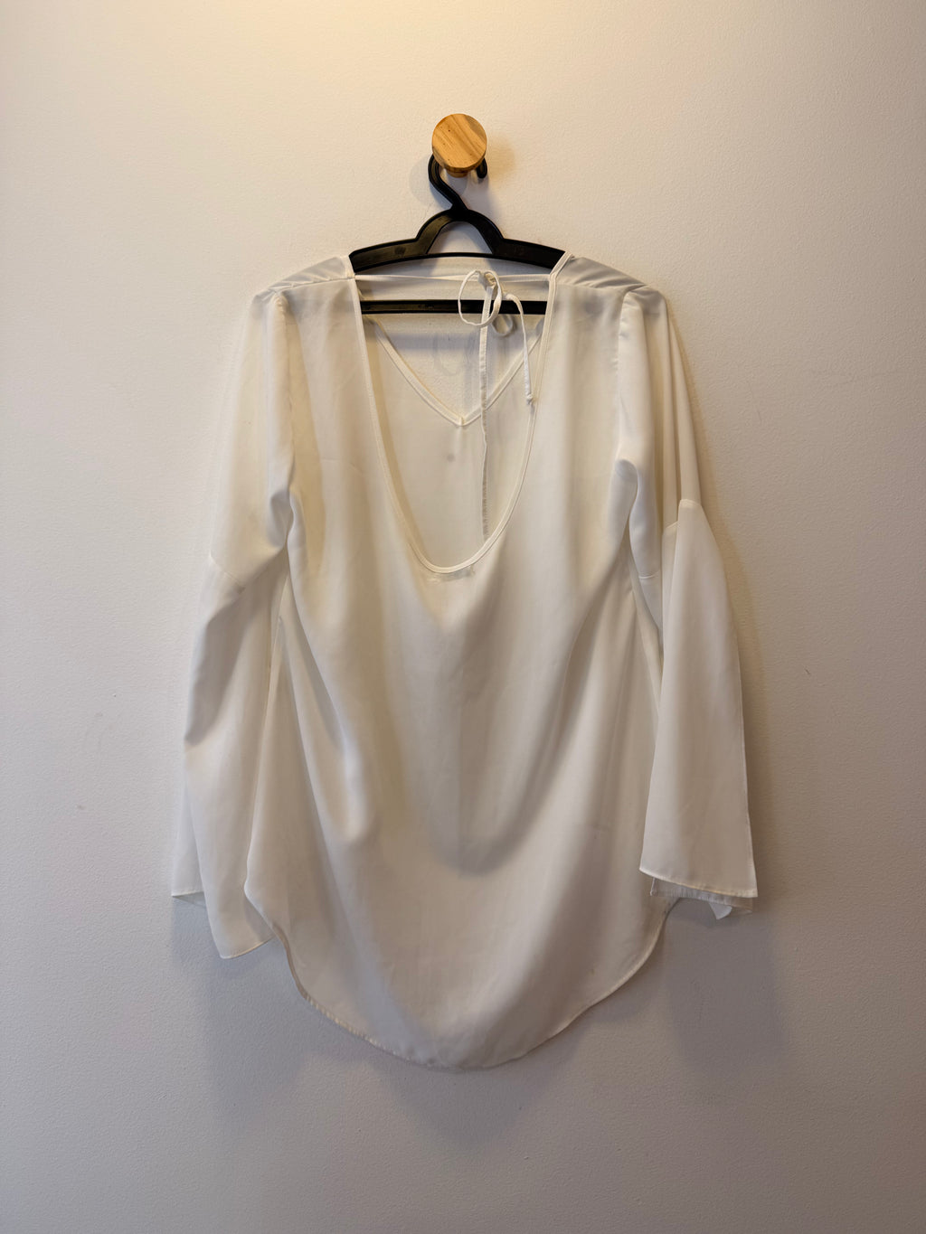 Blusa Manga Longa Branca Folic