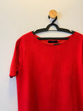 Blusa Manga Curta Vermelha