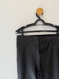 Calça Skinny Clássica em Couro Preto