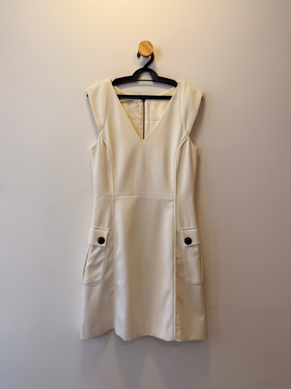Vestido Branco Manga Cavada