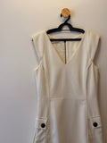 Vestido Branco Manga Cavada