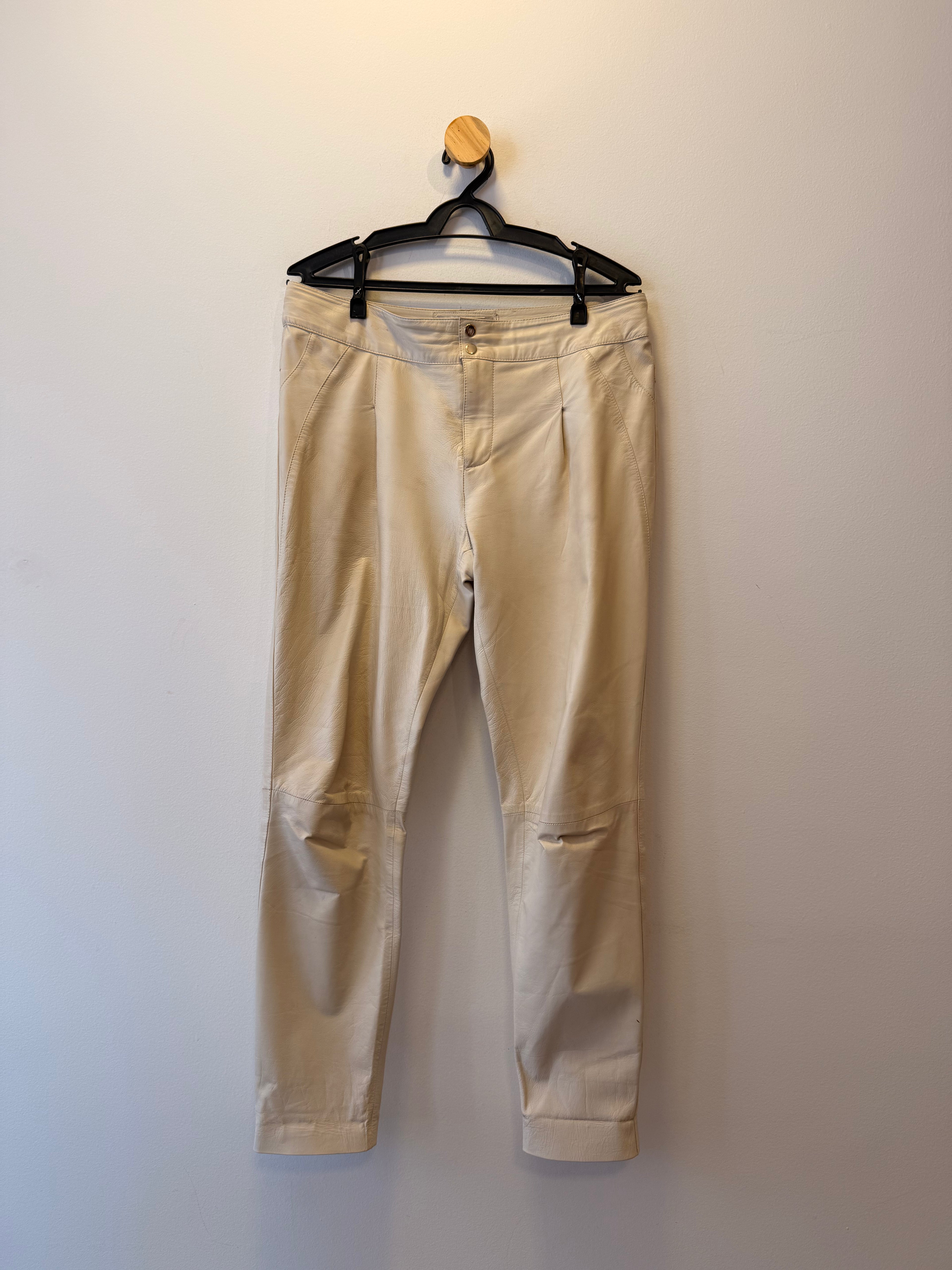 Calça de Couro Off White