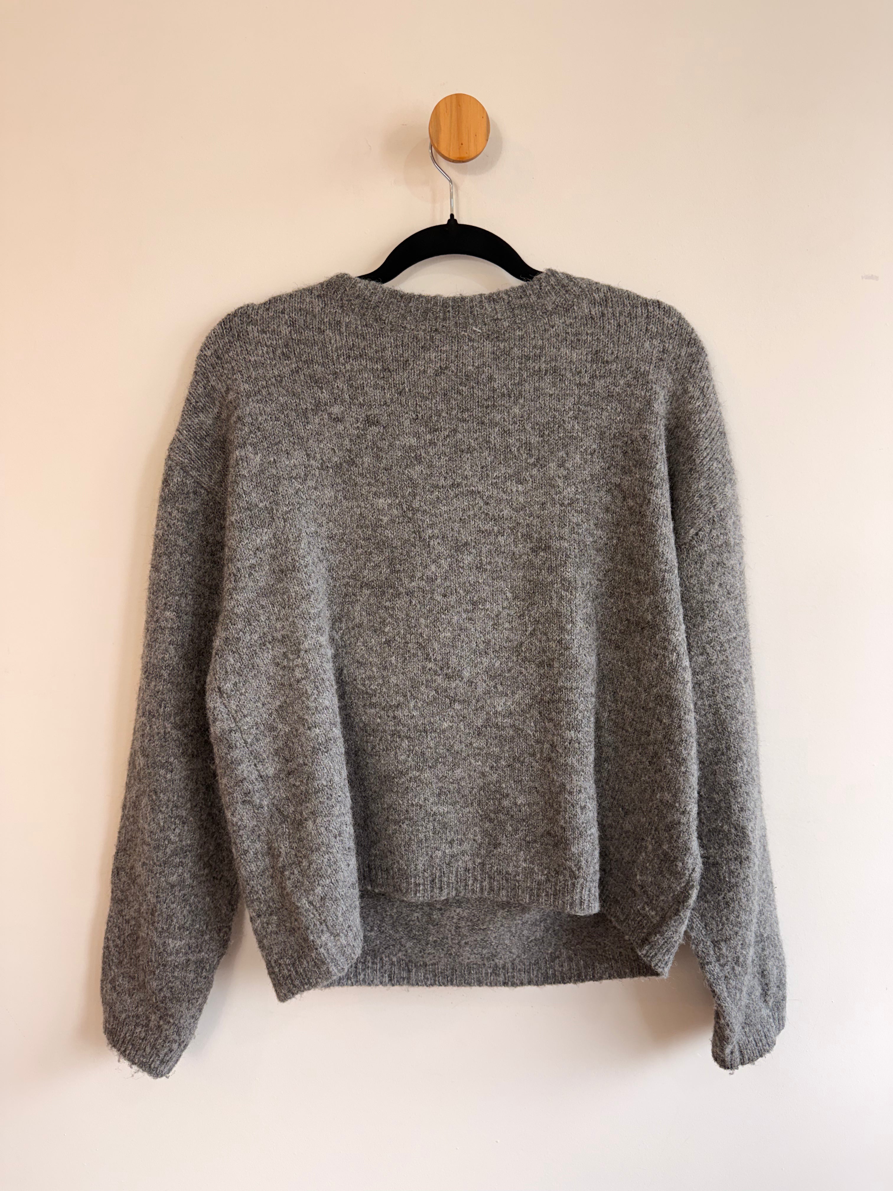 Tricot Cinza com Laço