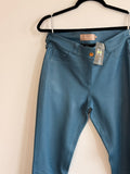 Calça de Couro Verde Julian Sanmartin
