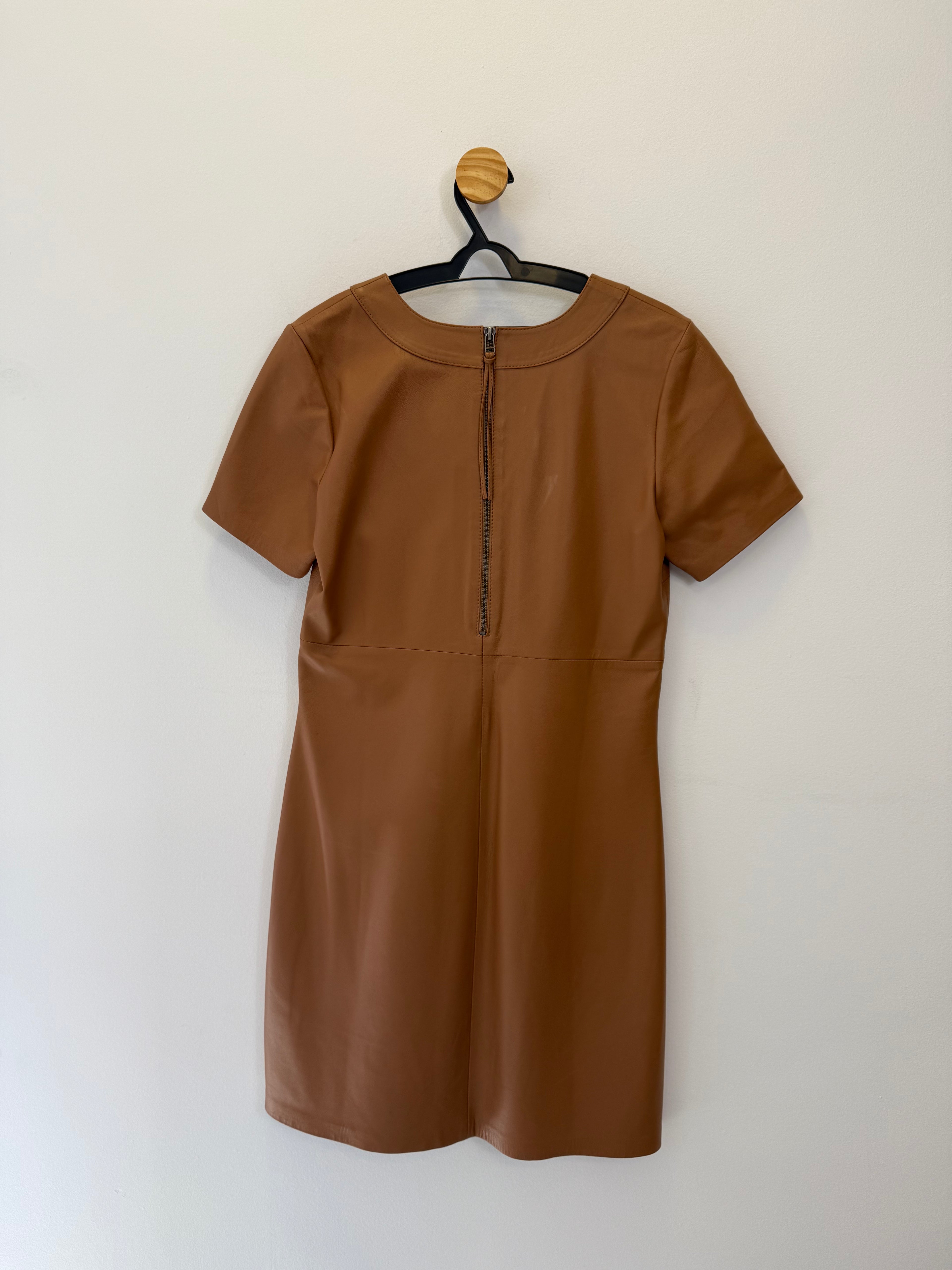 Vestido de Couro Caramelo