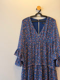 Vestido Estampado Azul Boho
