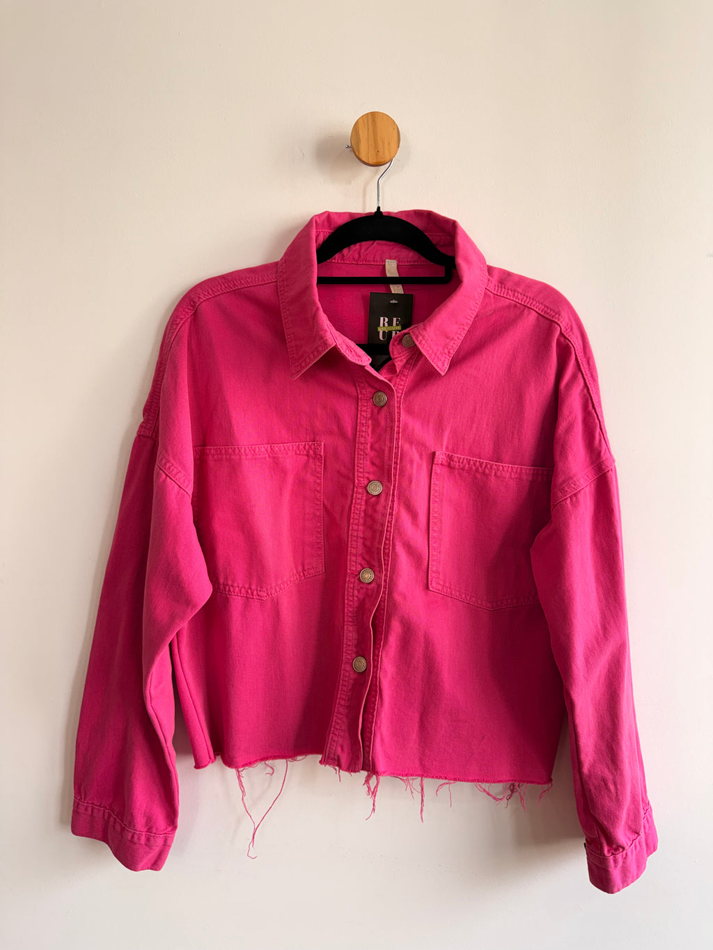 Jaqueta Jeans Rosa