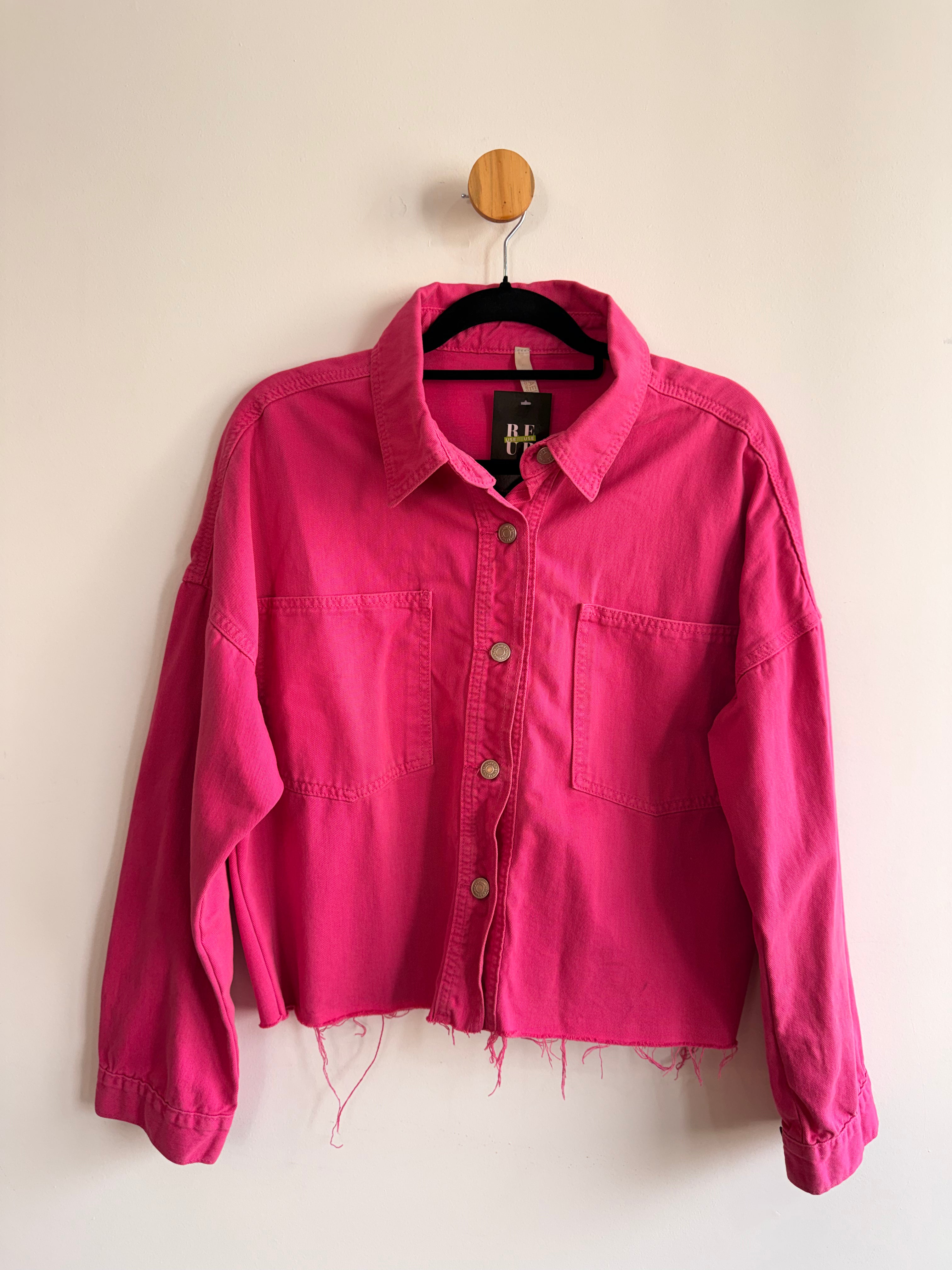 Jaqueta Jeans Rosa