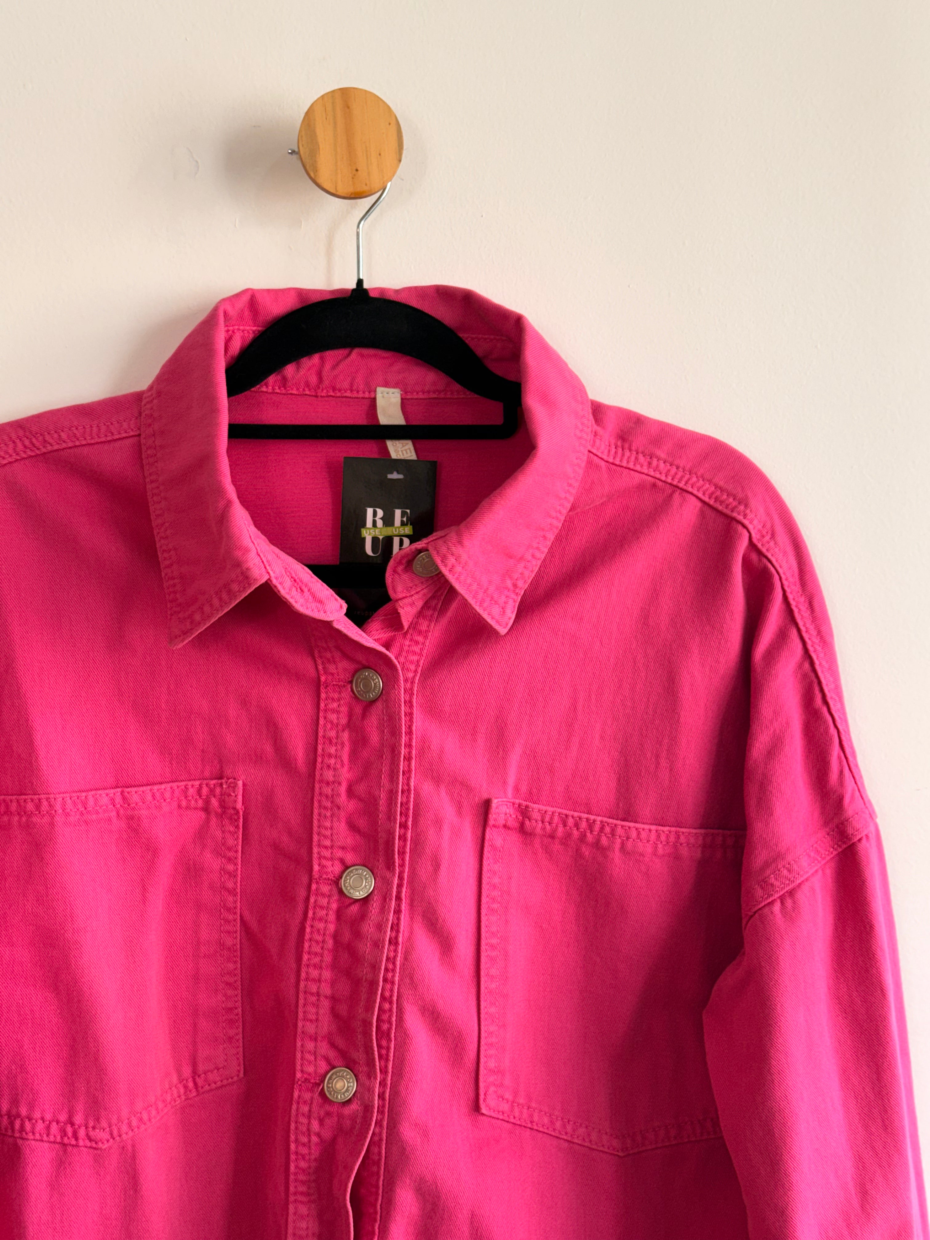 Jaqueta Jeans Rosa