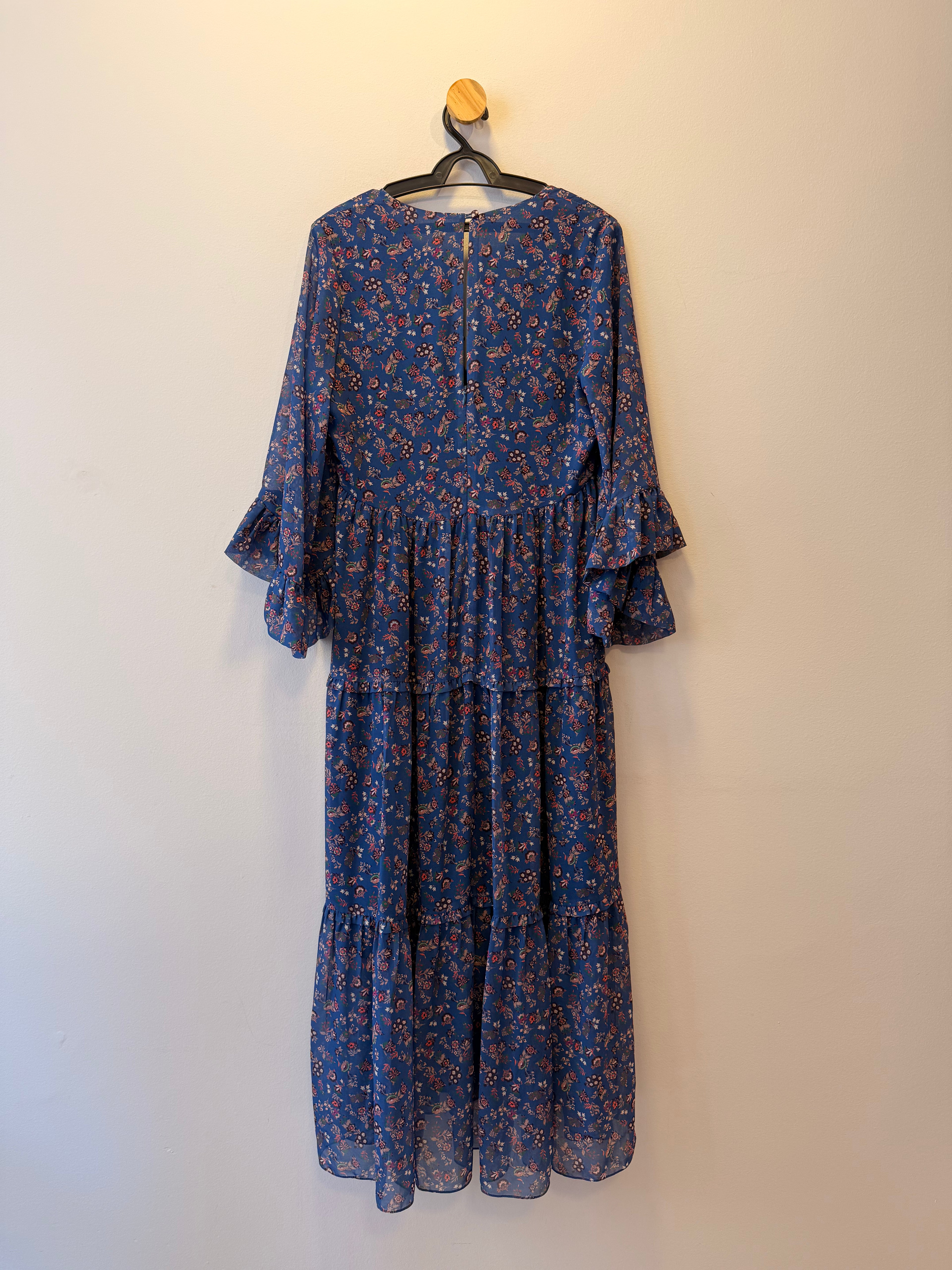 Vestido Estampado Azul Boho