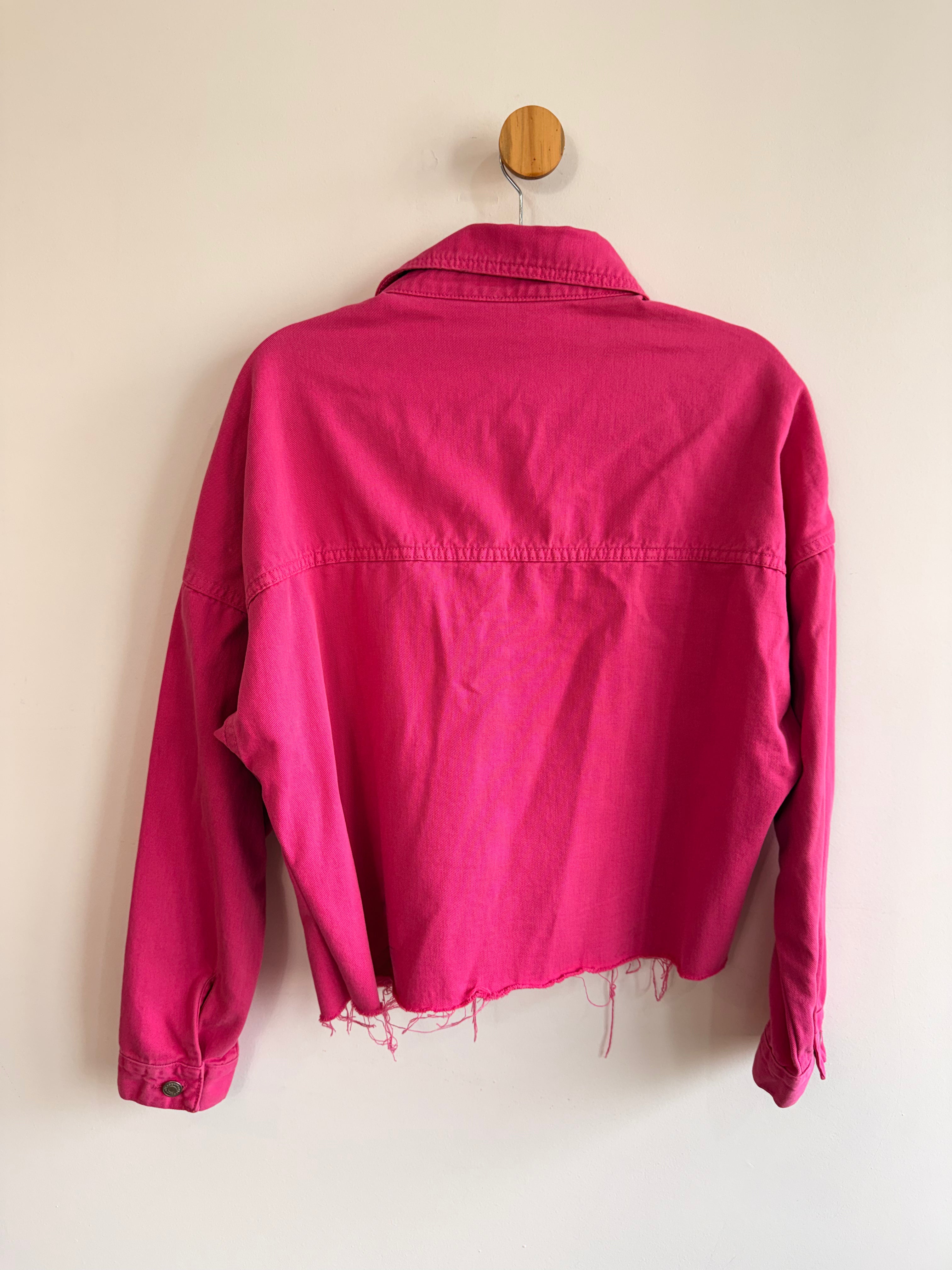 Jaqueta Jeans Rosa
