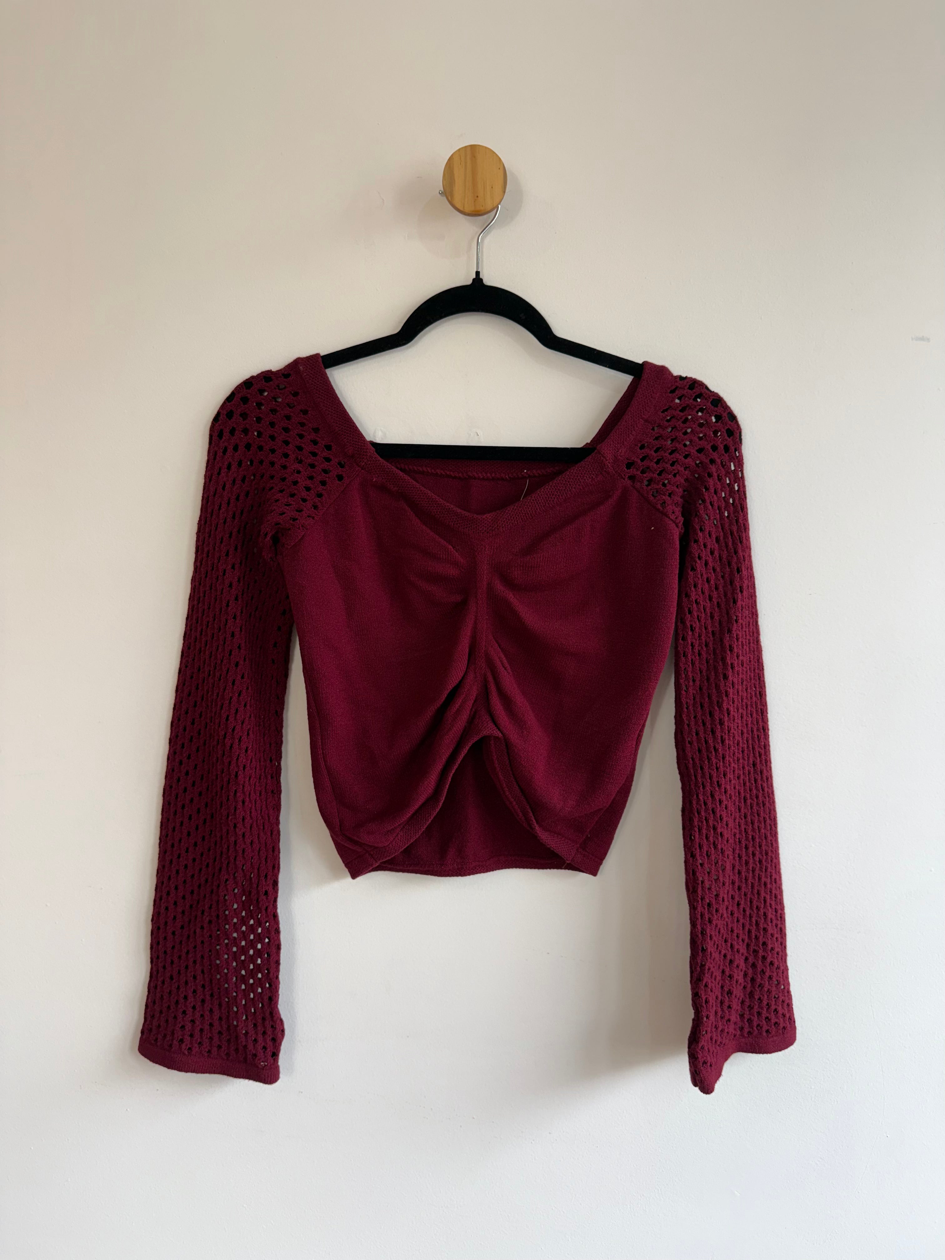 Blusa em Malha Bordô