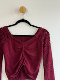 Blusa em Malha Bordô