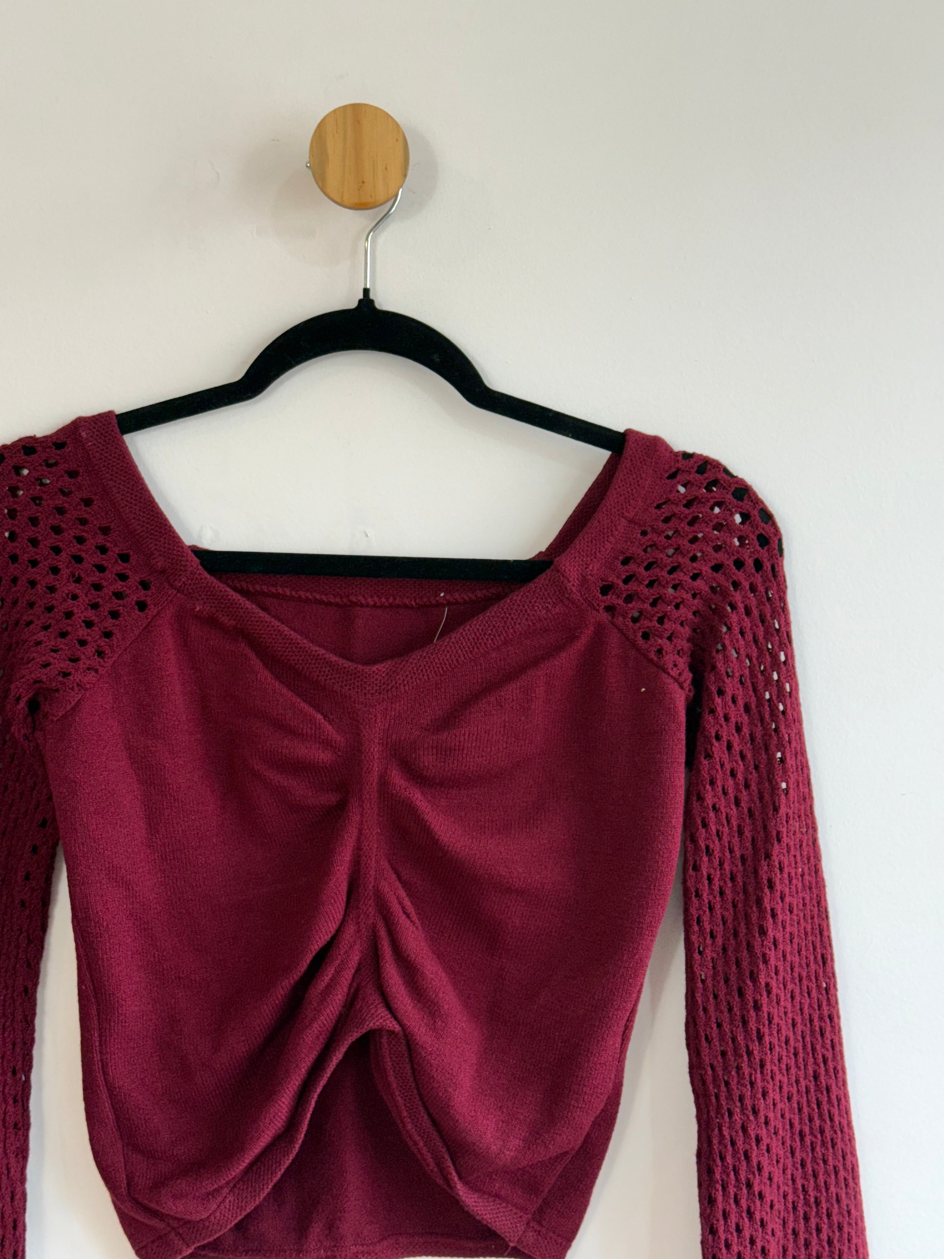 Blusa em Malha Bordô