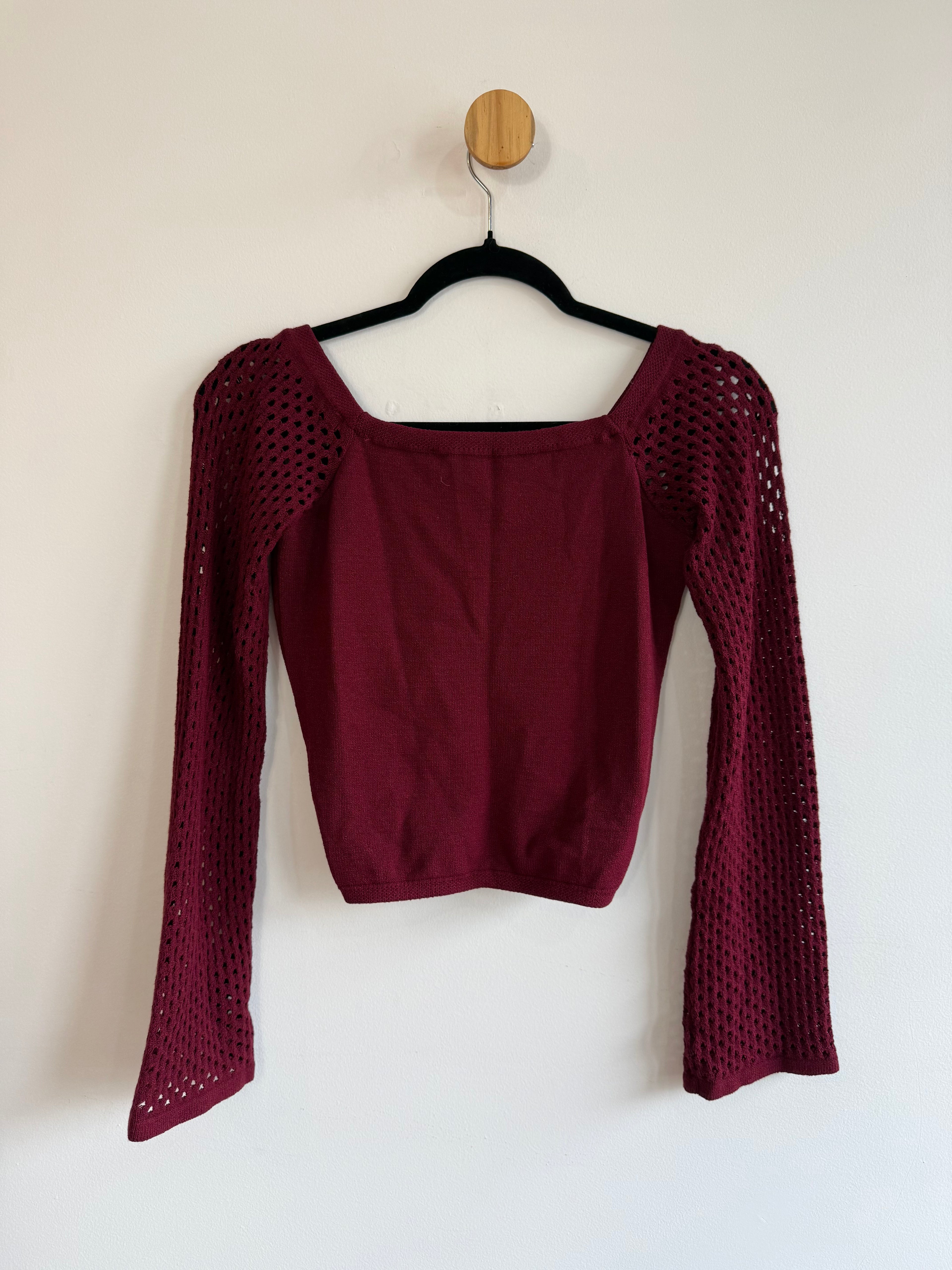 Blusa em Malha Bordô