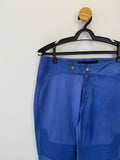 Calça em Couro Azul