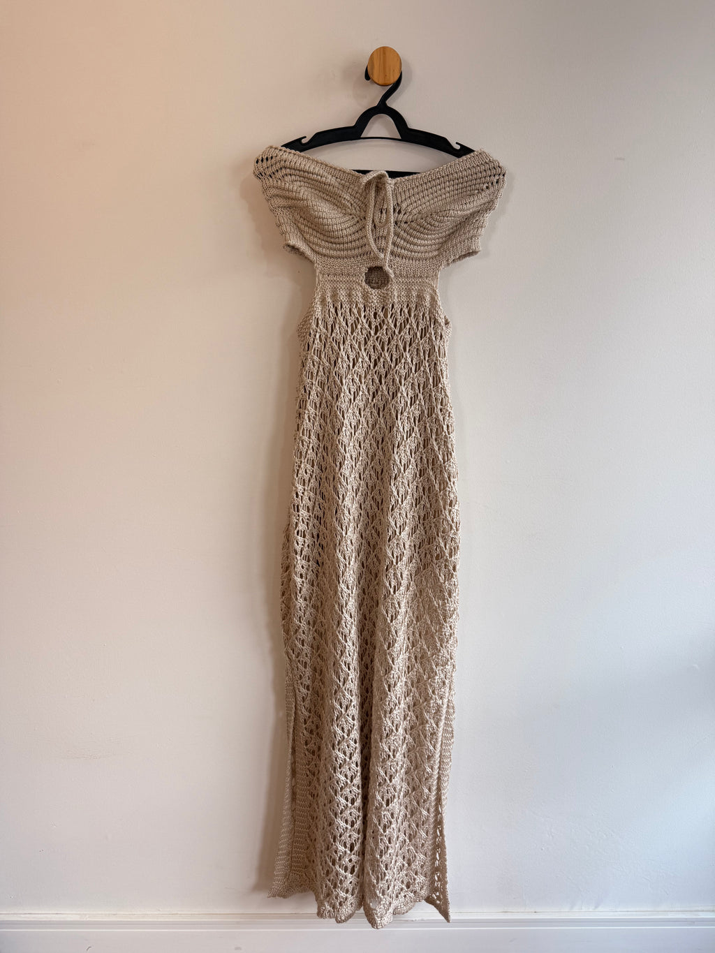 Vestido de Tricot Bege