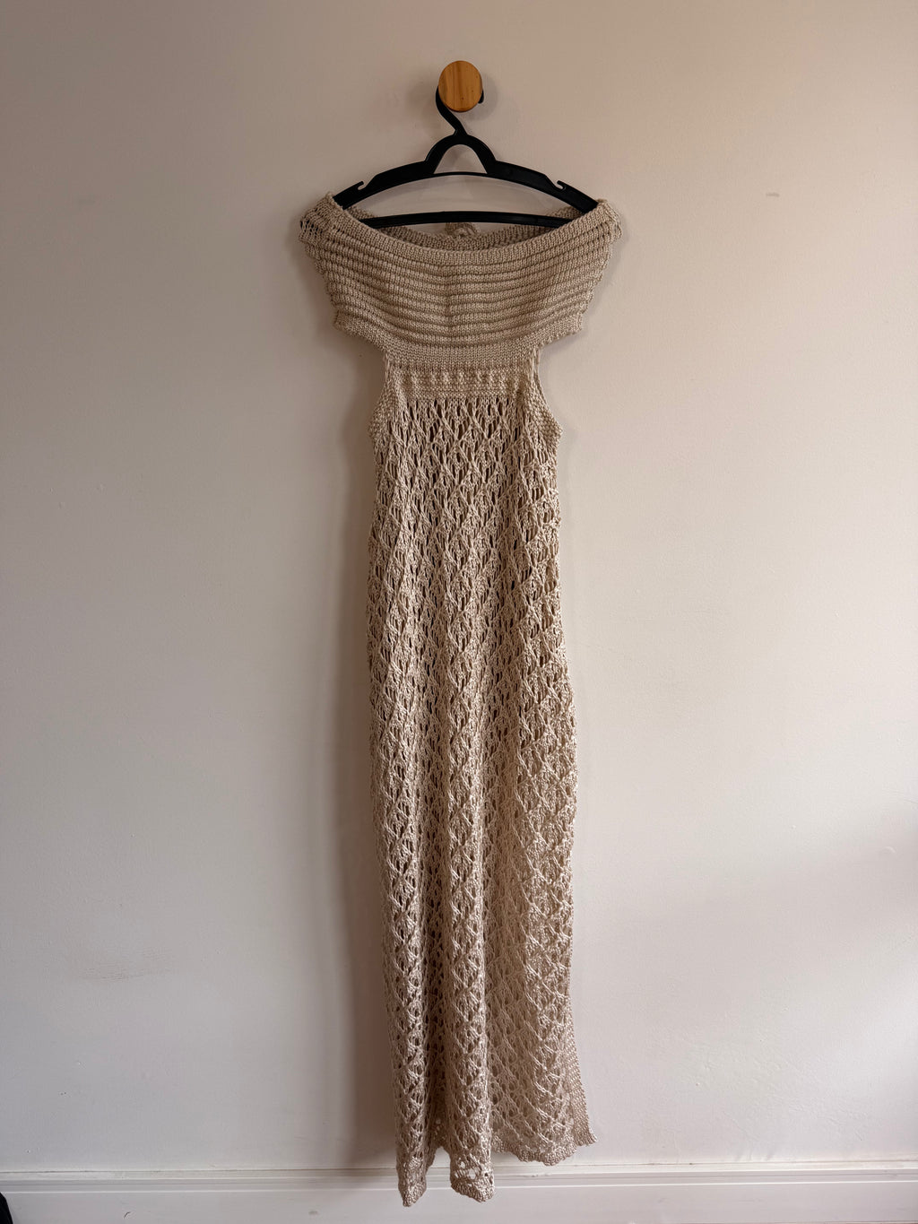 Vestido de Tricot Bege