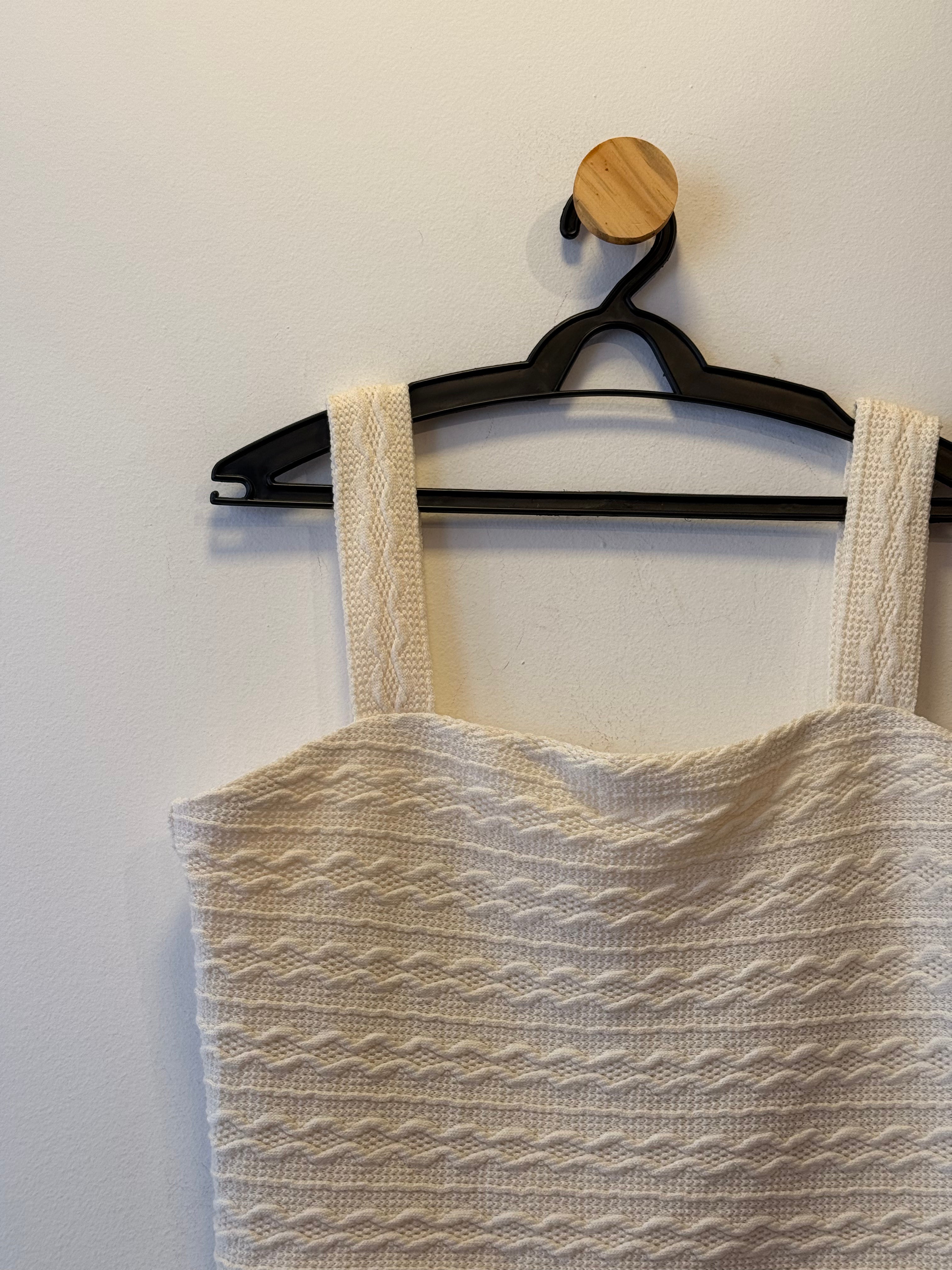 Cropped Off White Geométrico
