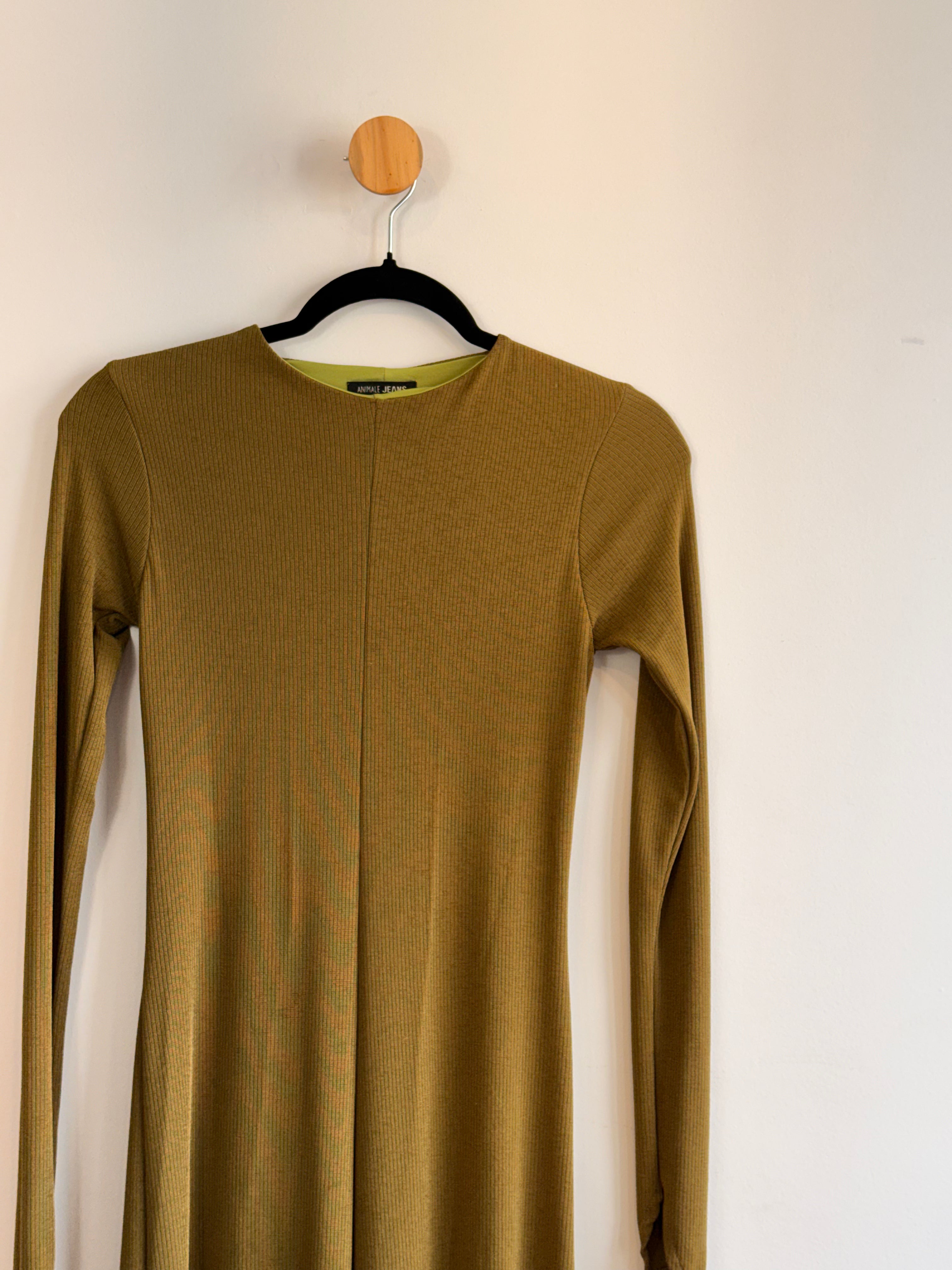 Vestido Longo Verde Animale