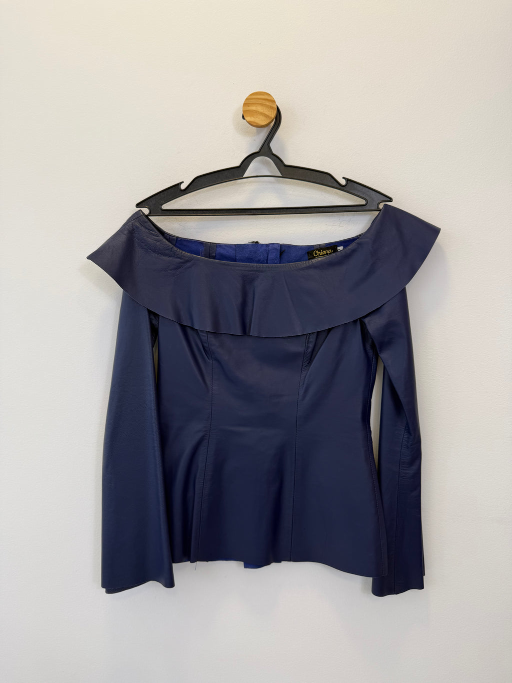 Blusa Ombro a Ombro Azul