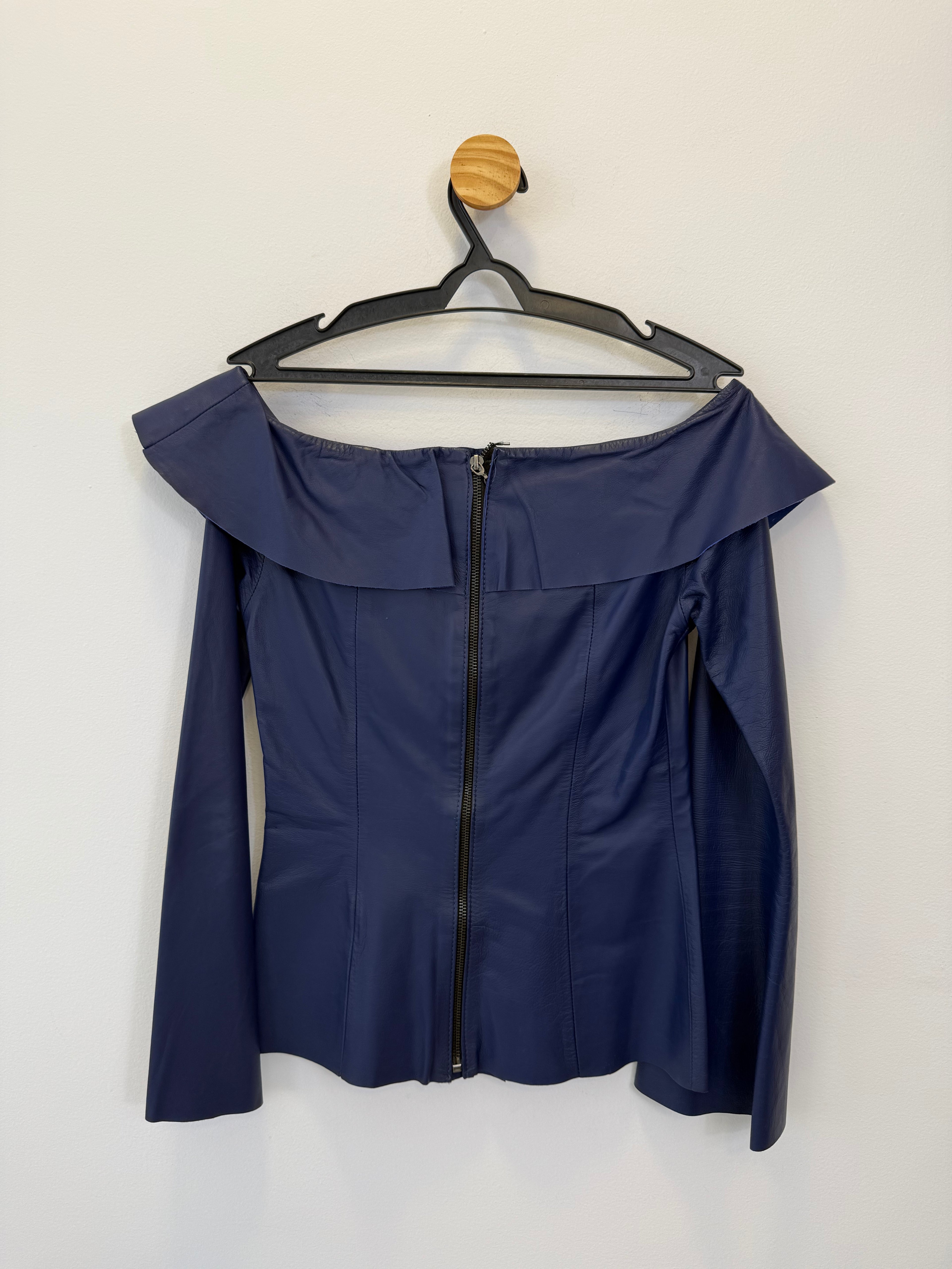 Blusa Ombro a Ombro Azul