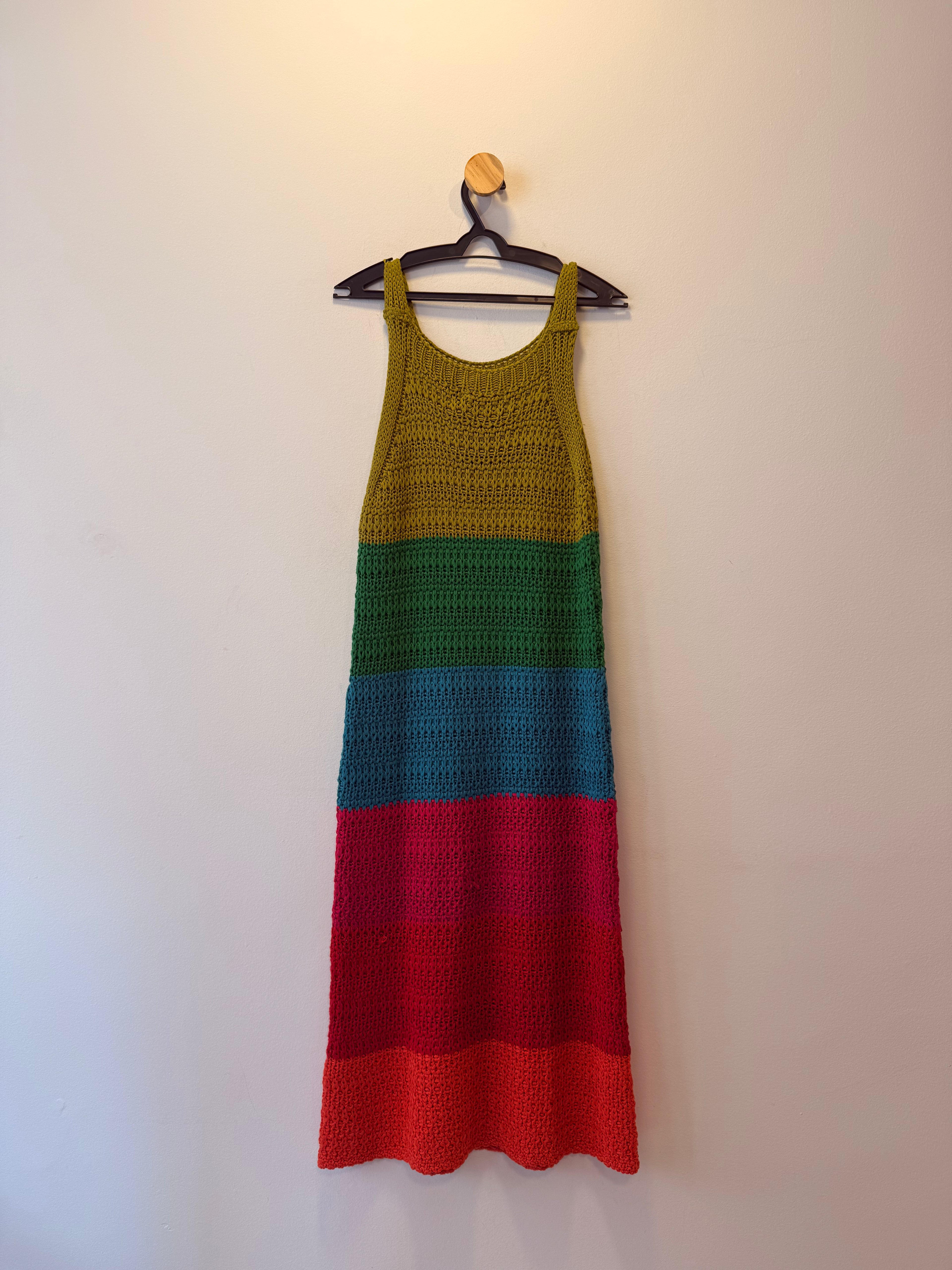 Vestido Crochê Colorido