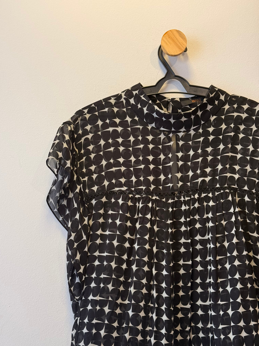 Blusa Manga Curta Animale Preta