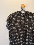 Blusa Manga Curta Animale Preta