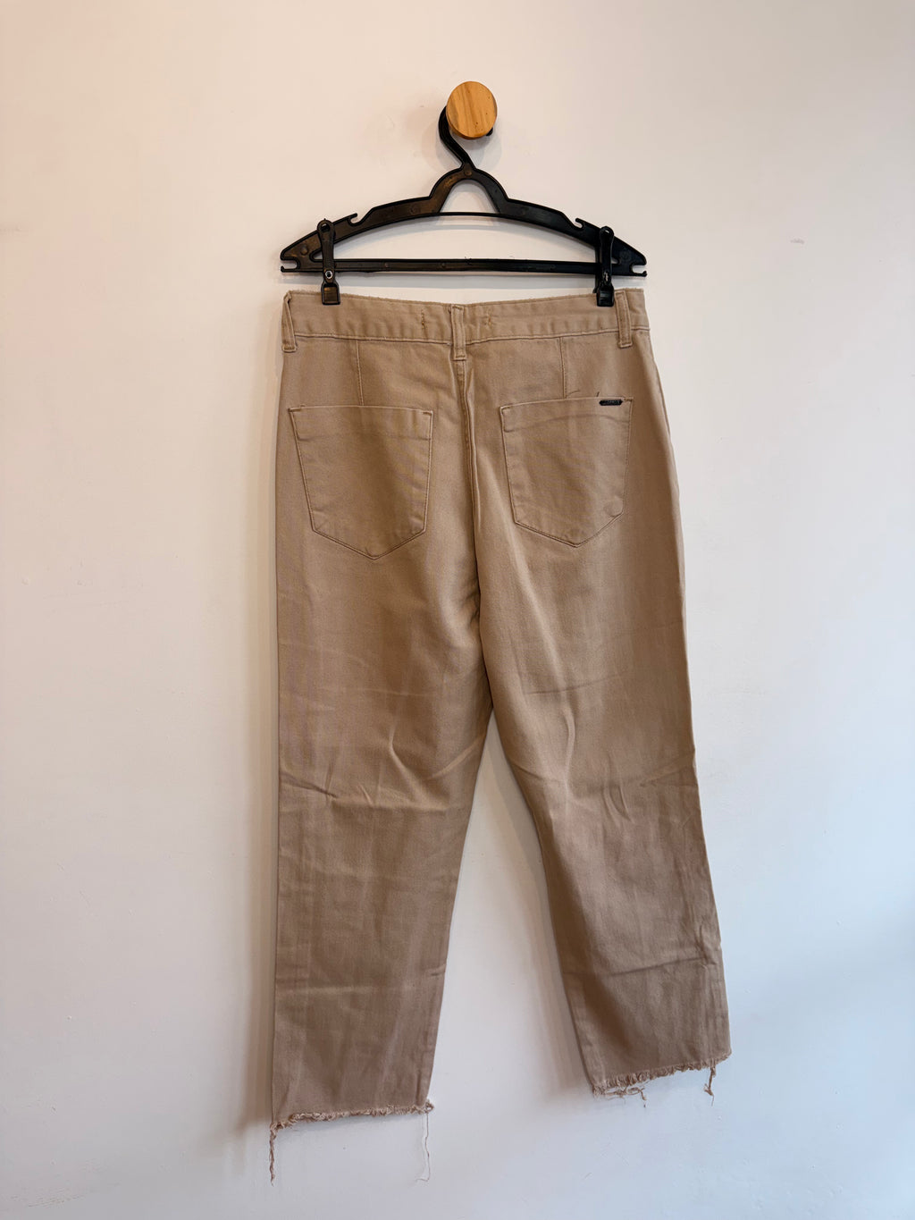 Calça Jeans Bege Shoulder