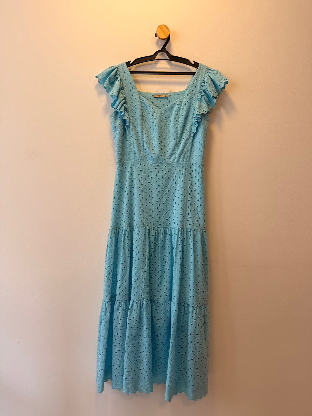Vestido Midi Azul Claro