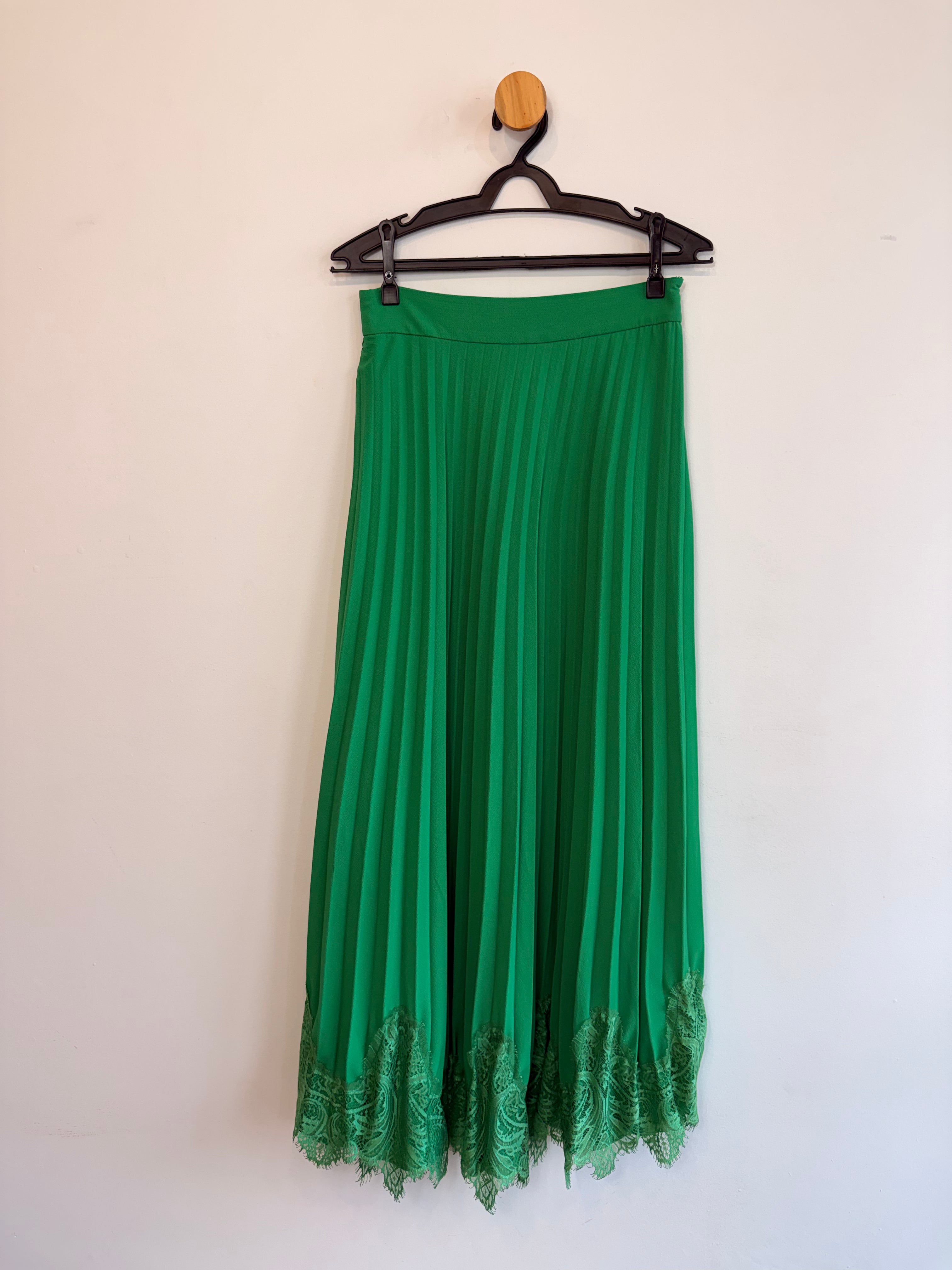 Saia Plissada Verde