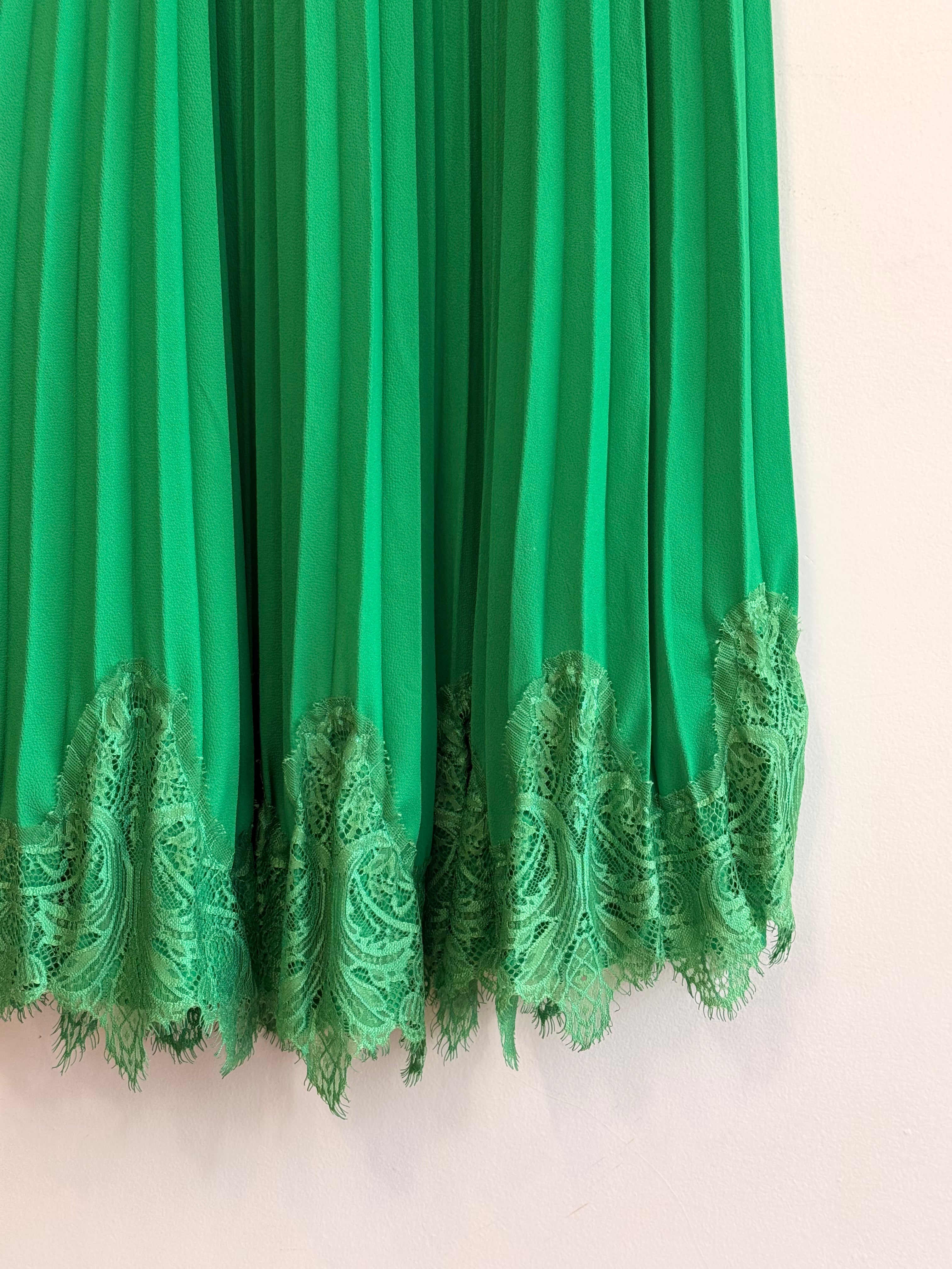 Saia Plissada Verde