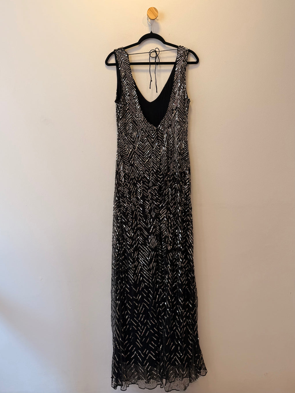 Vestido Preto de Festa Paetê