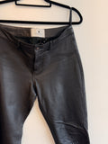 Calça de Couro Preta Tannerie