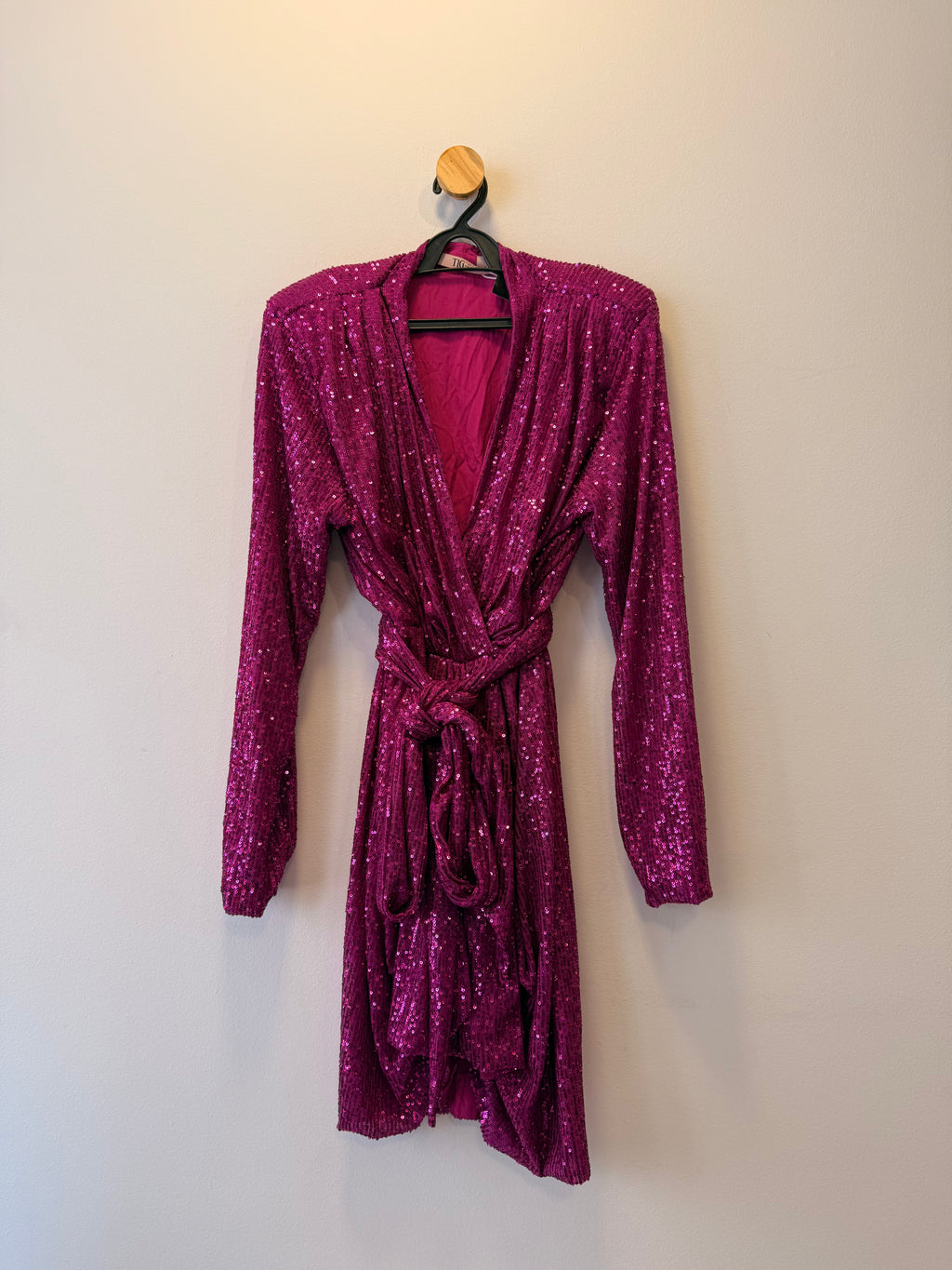 Vestido em Paetê Rosa