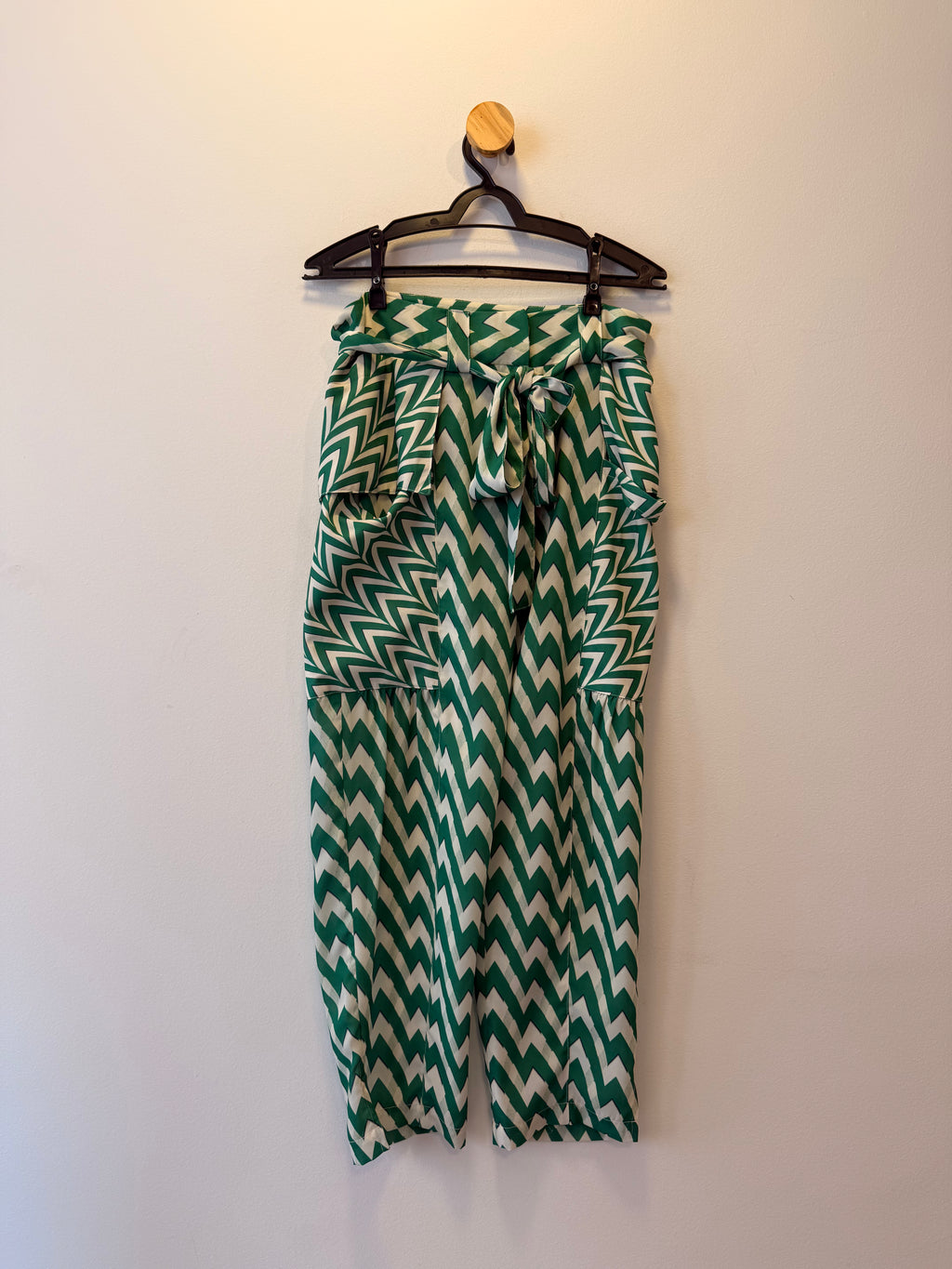 Calça Estampa Geométrica Verde