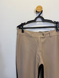 Calça com Couro Nude