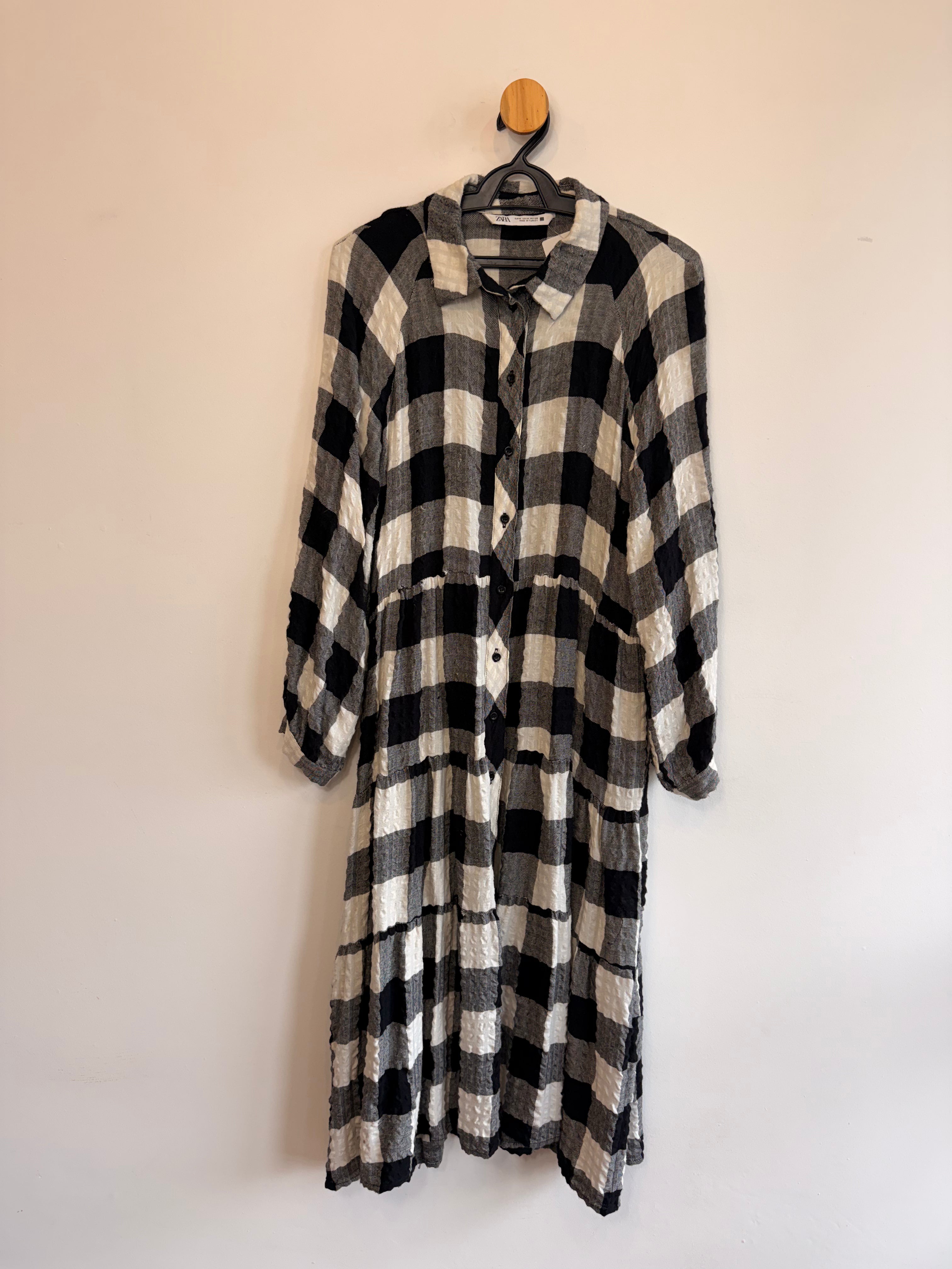 Vestido Xadrez Zara