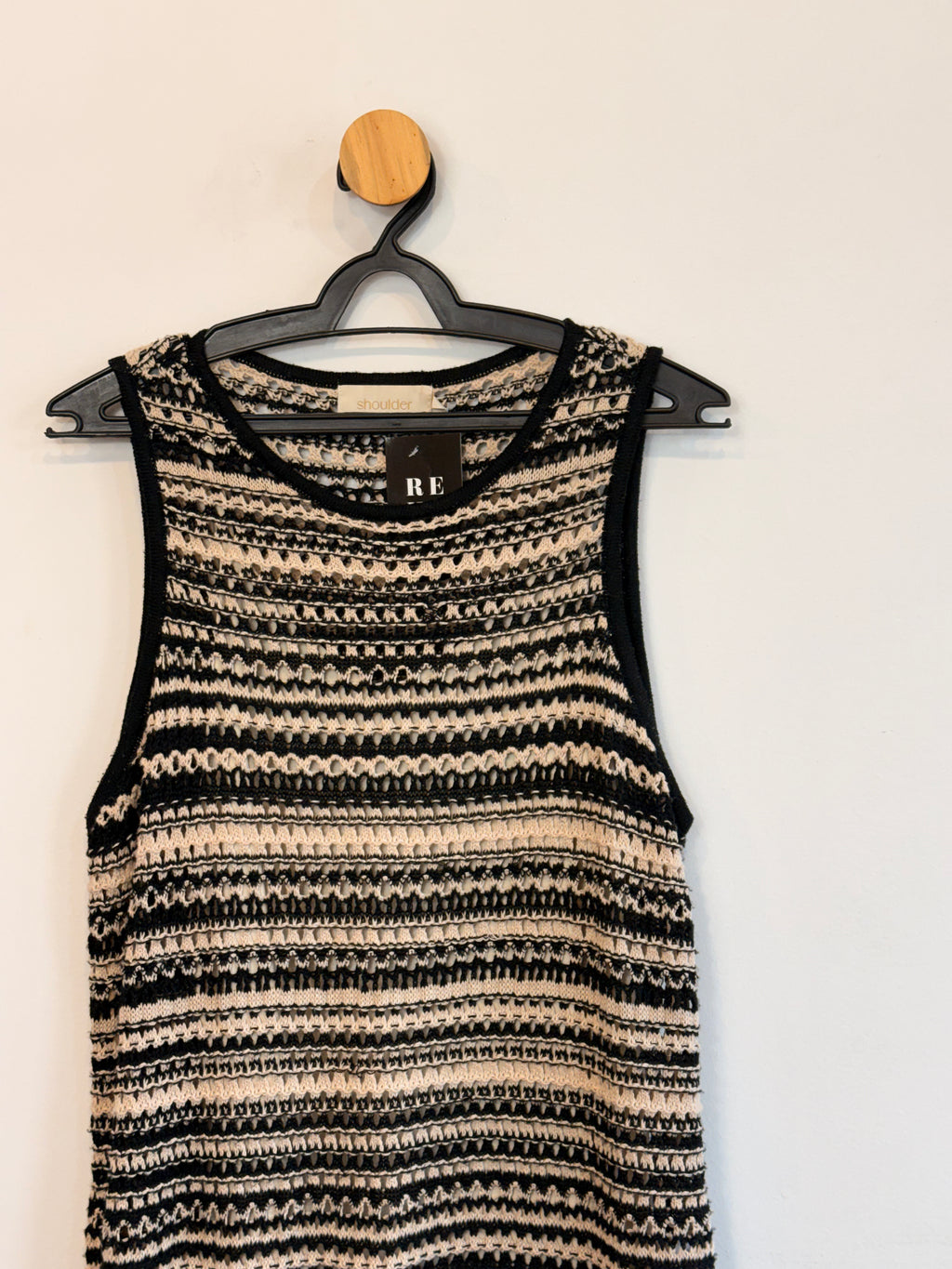 Vestido Tricot Shoulder