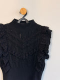 Blusa de Tricot Preta Zara