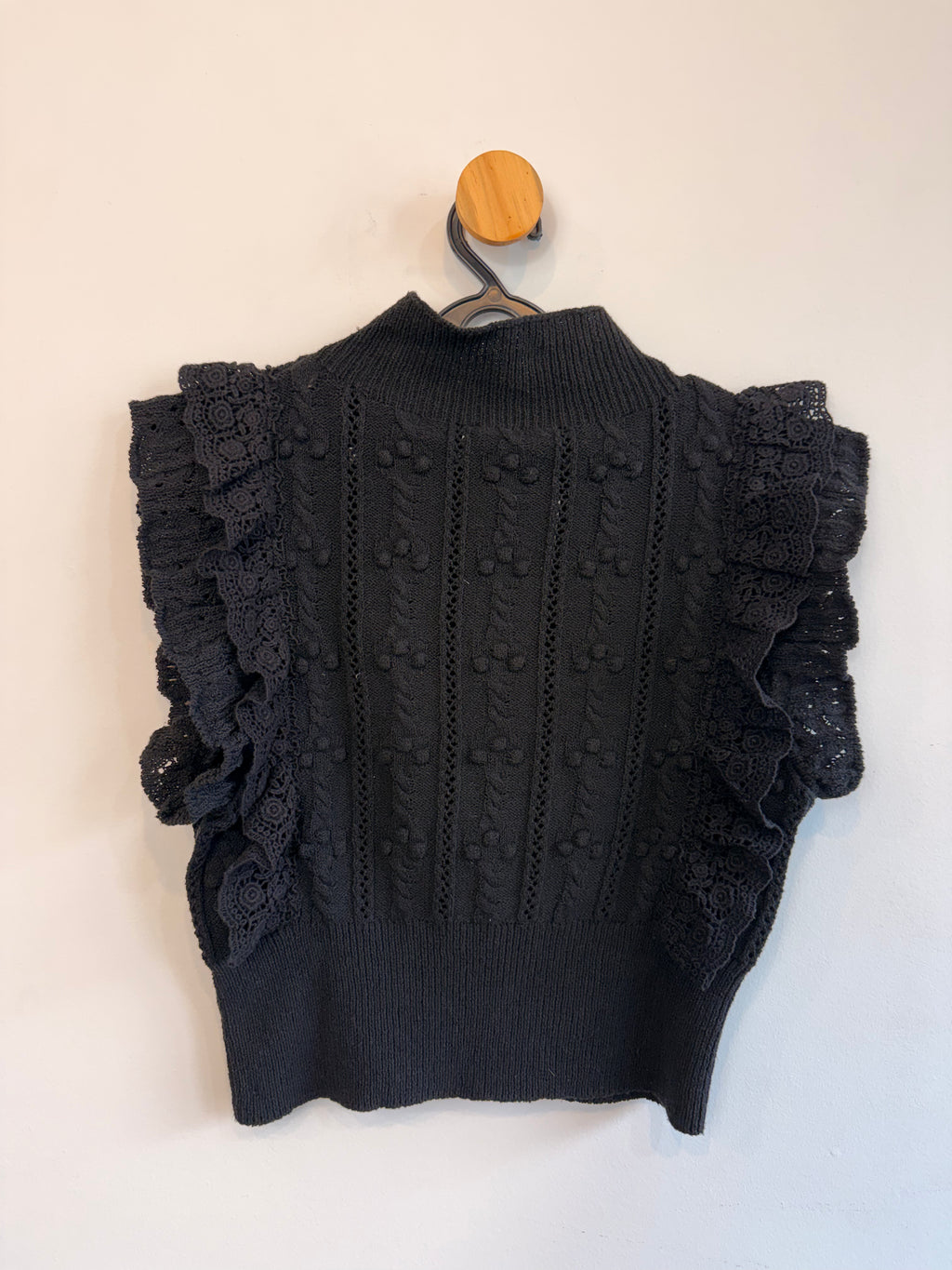 Blusa de Tricot Preta Zara