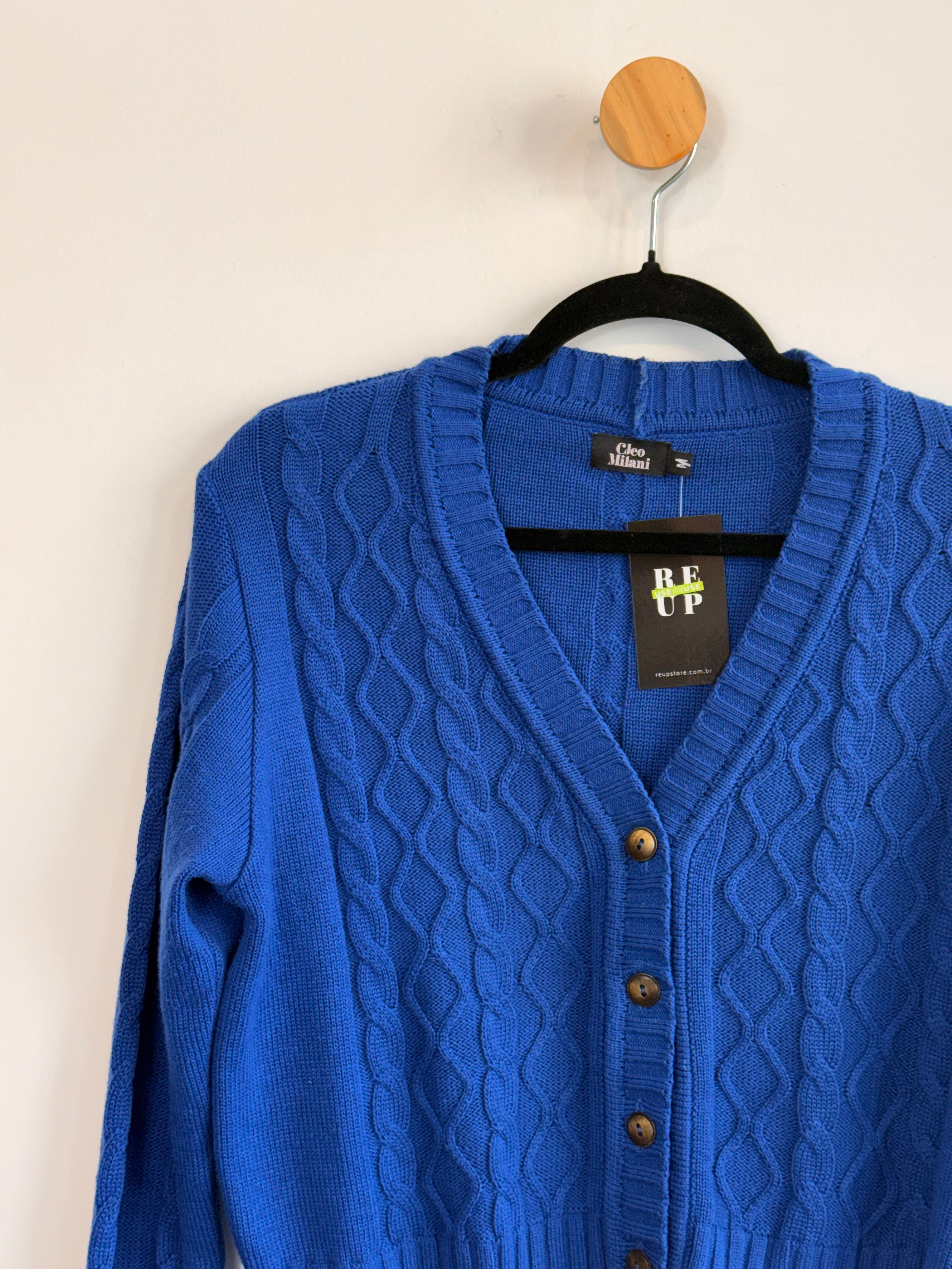 Cardigan Azul Cleo Milani