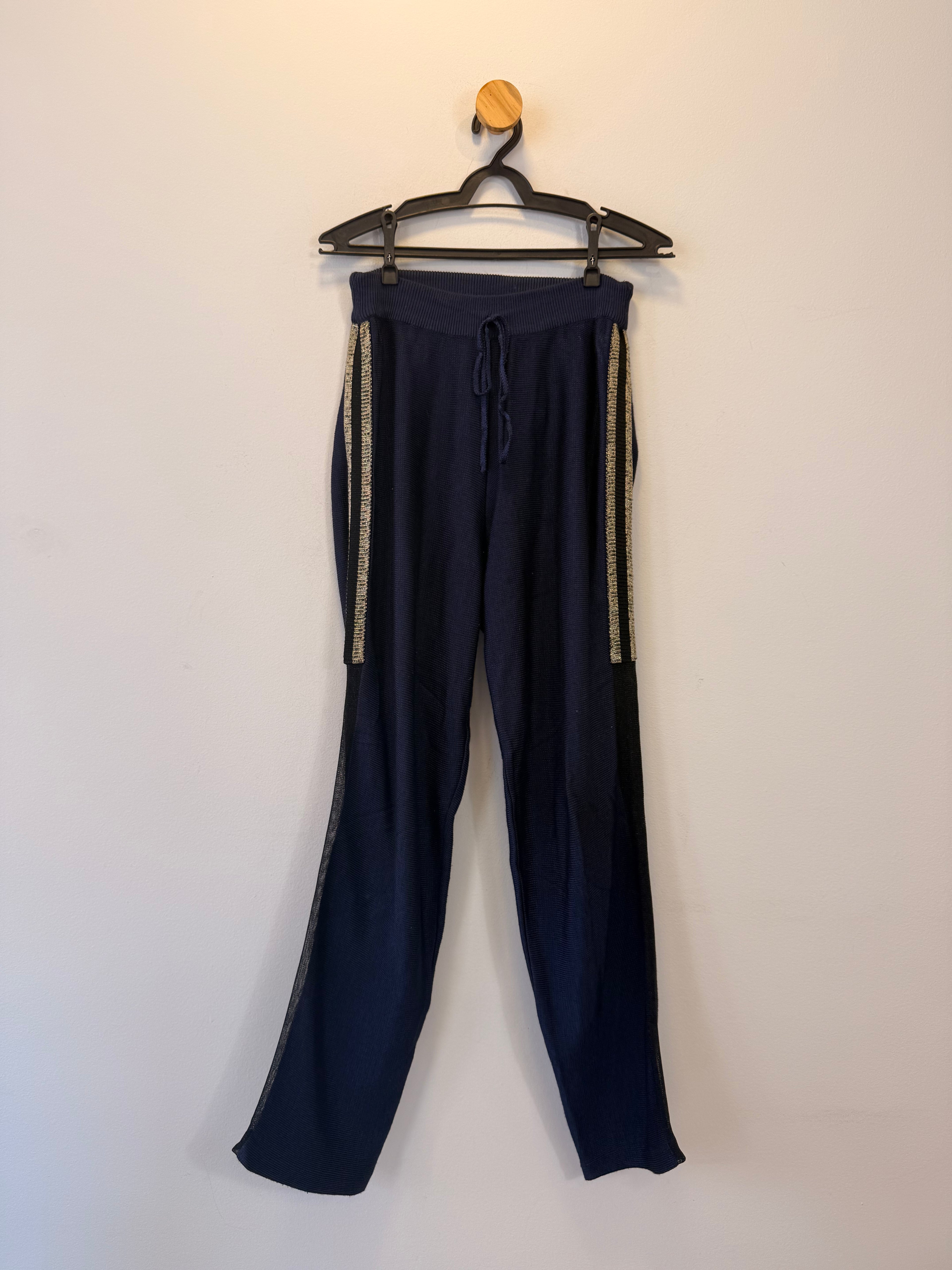 Calça em Malha Azul